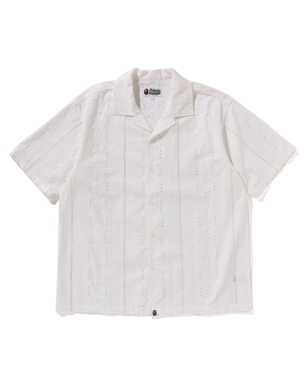Embroidery Open Collar Ss Shirt Mens A bathing ape оригінал – Купити в Україні – збільшений вид