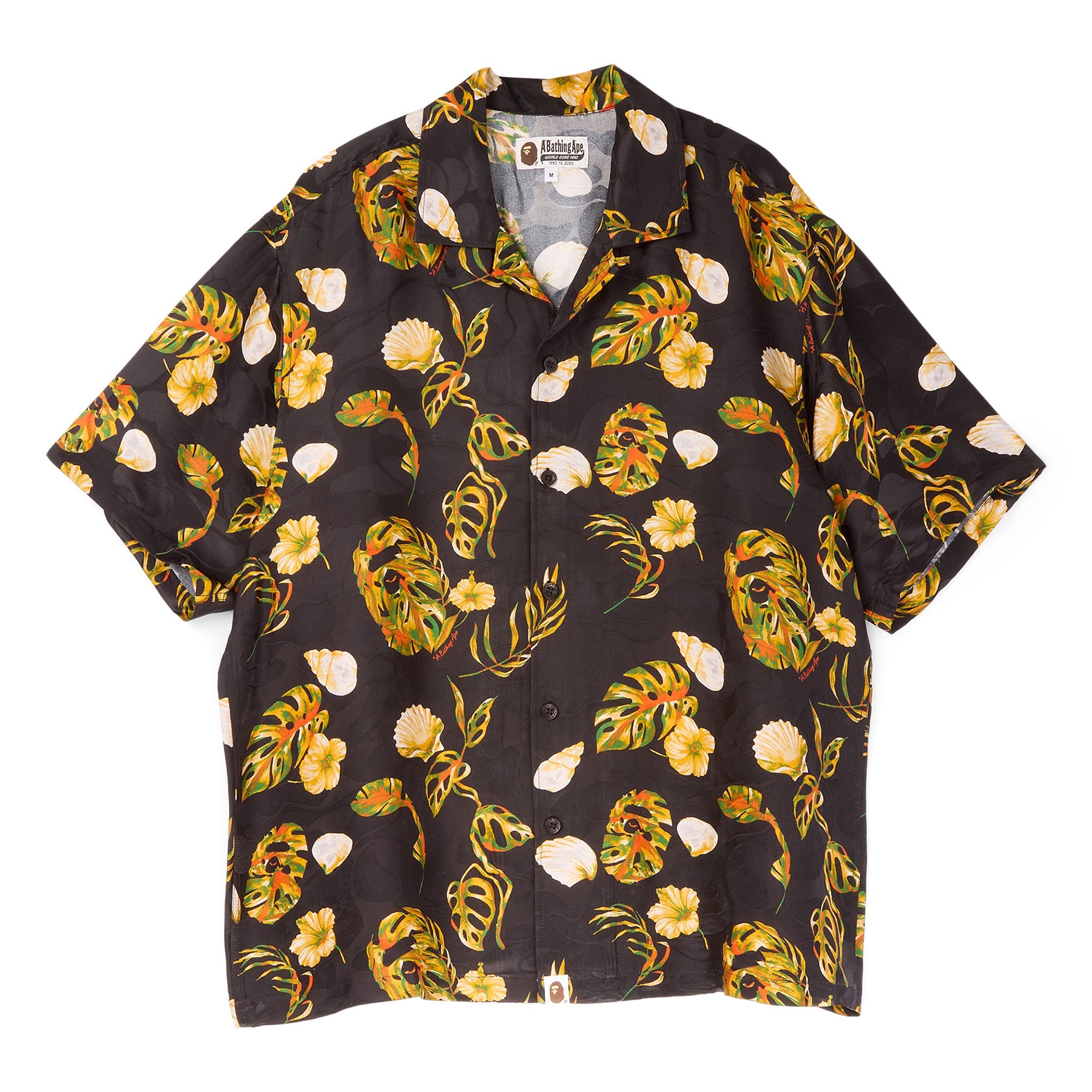 Vacation Pattern Open Collar Shirt A bathing ape – Гарантія оригінальності – боковий вид