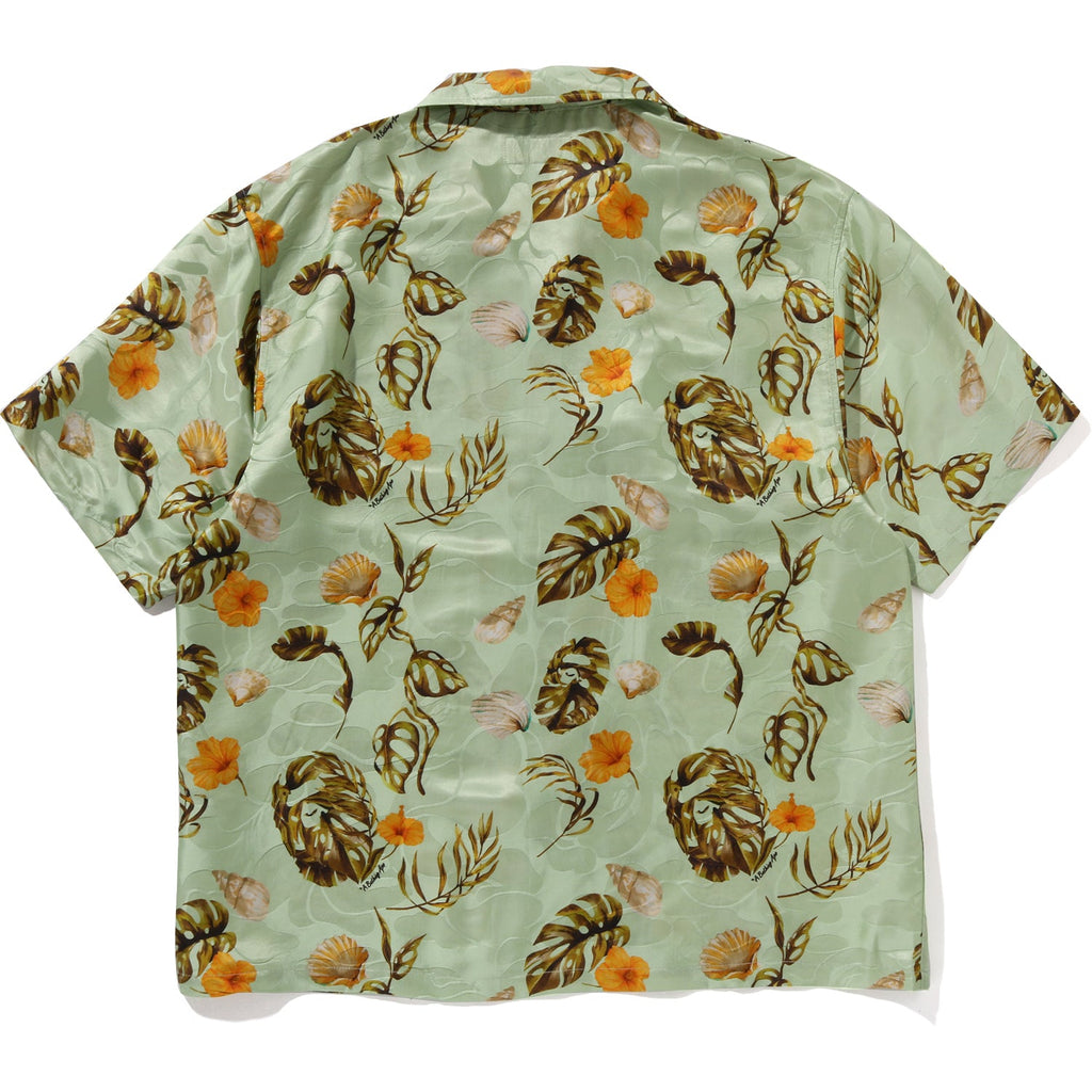 Vacation Pattern Open Collar Ss Shirt Mens A bathing ape – Гарантія оригінальності – вид ззаду