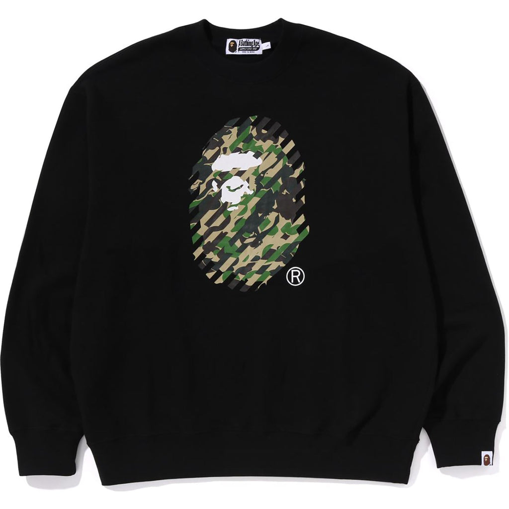 Abc Camo Ape Head Relaxed Fit Crewneck Sweatshirt Mens A bathing ape – Гарантія оригінальності – збільшений вид