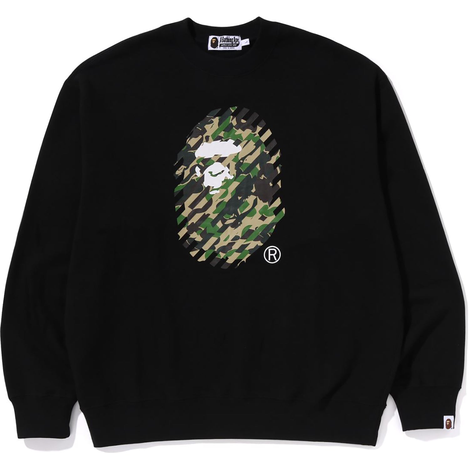 Abc Camo Ape Head Relaxed Fit Crewneck Sweatshirt Mens A bathing ape – Гарантія оригінальності – збільшений вид