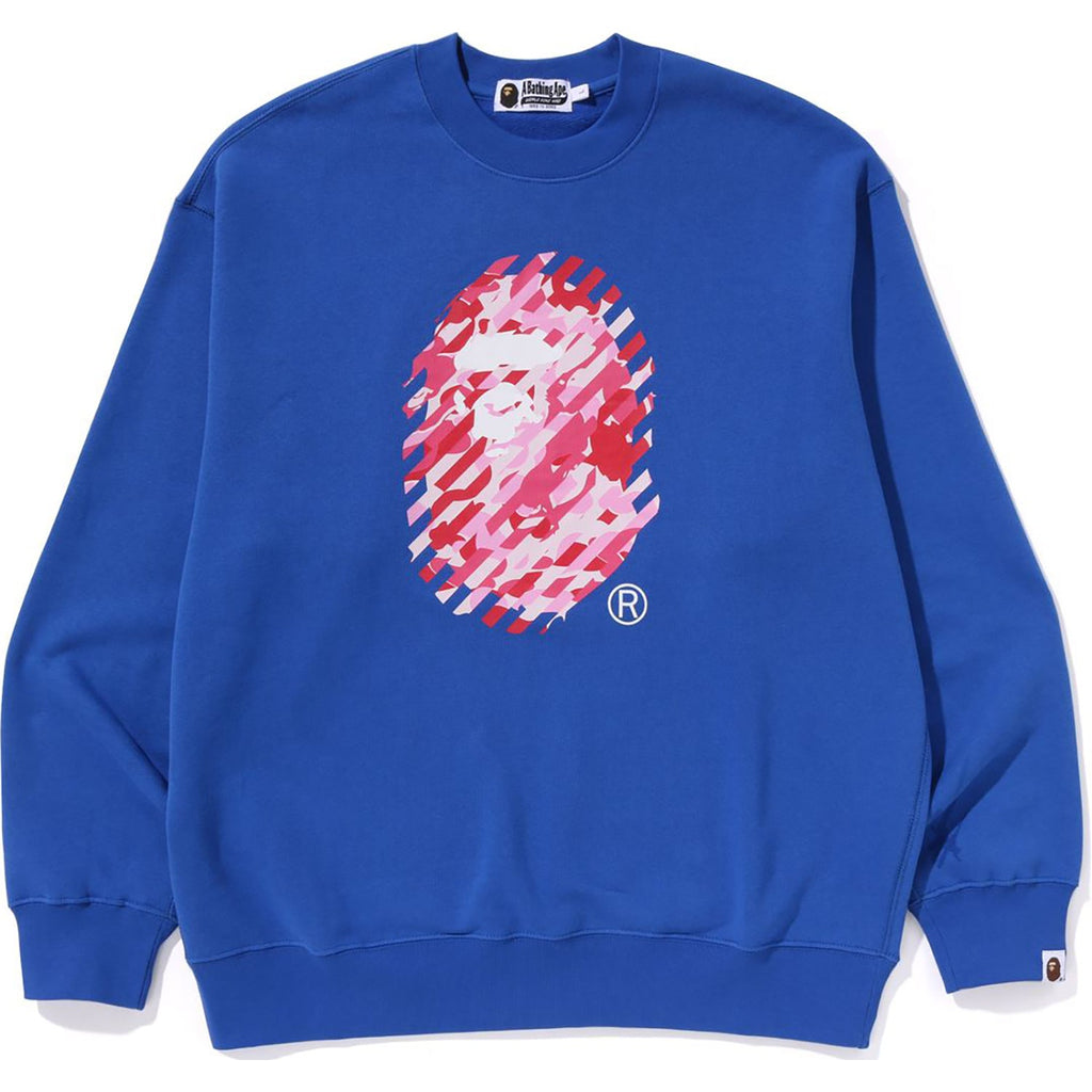 Abc Camo Ape Head Relaxed Fit Crewneck Sweatshirt Mens A bathing ape – Гарантія оригінальності – боковий вид