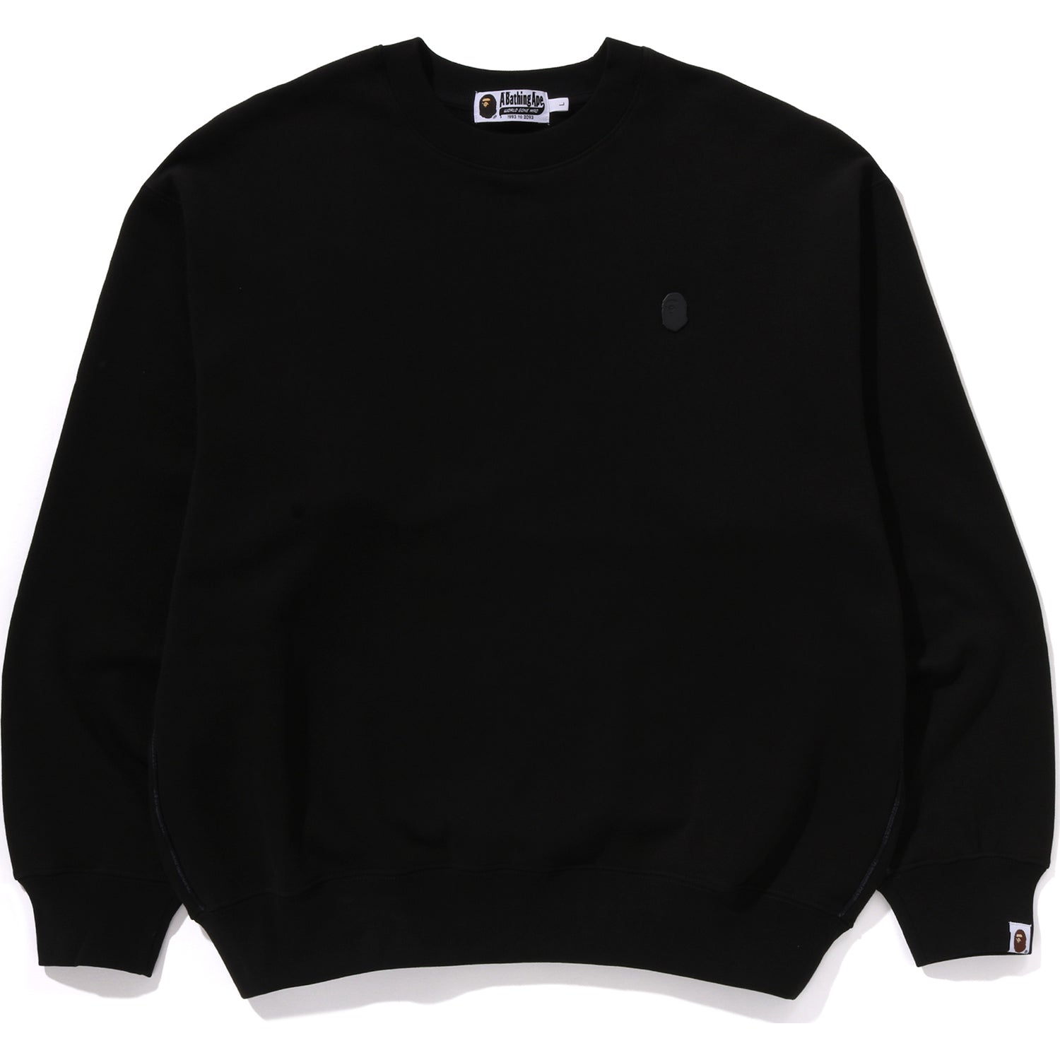 One Point Relaxed Fit Crewneck Sweatshirt Mens A bathing ape – Гарантія оригінальності – боковий вид