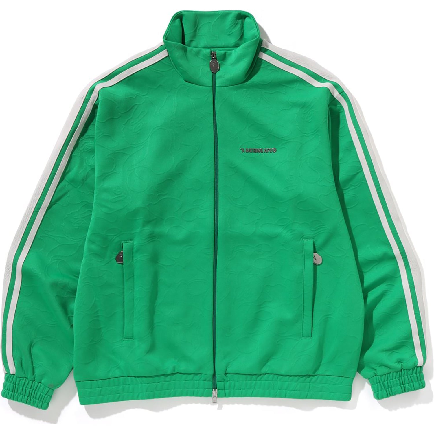 Line Camo Jacquard Bathing Ape Logo Relaxed Fit Track Jacket Mens A bathing ape – Гарантія оригінальності – боковий вид
