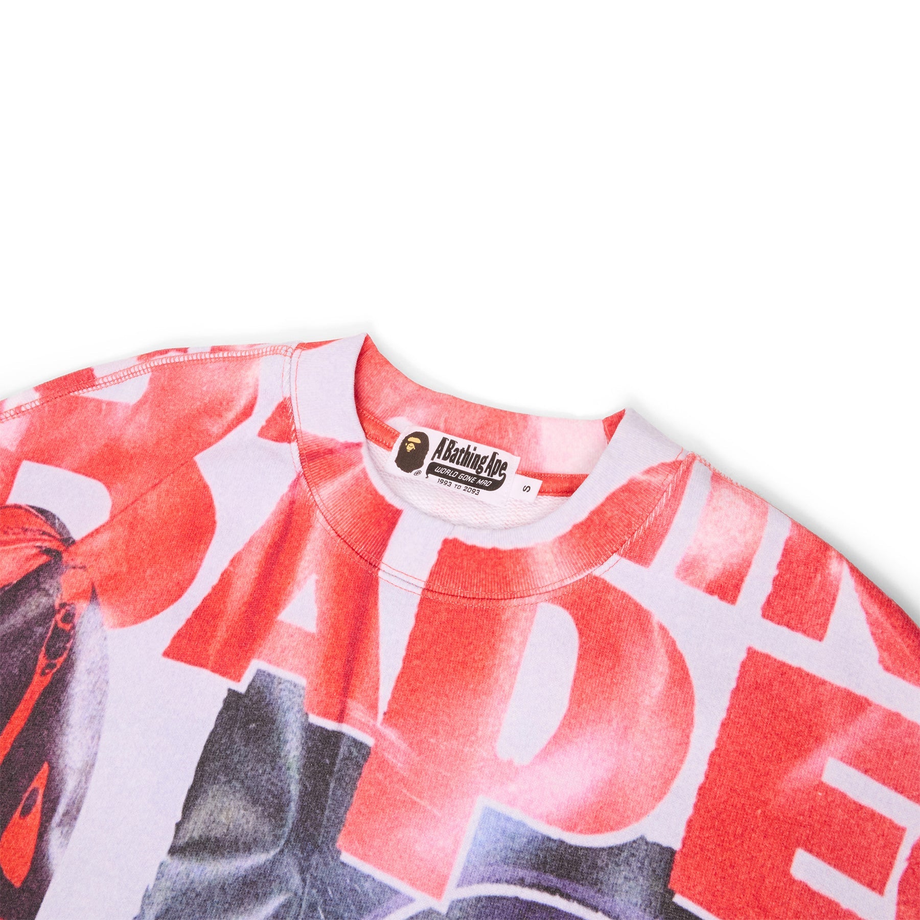 Overprint Relax Fit Crewneck Sweatshirt A bathing ape – Гарантія оригінальності – детальний вид
