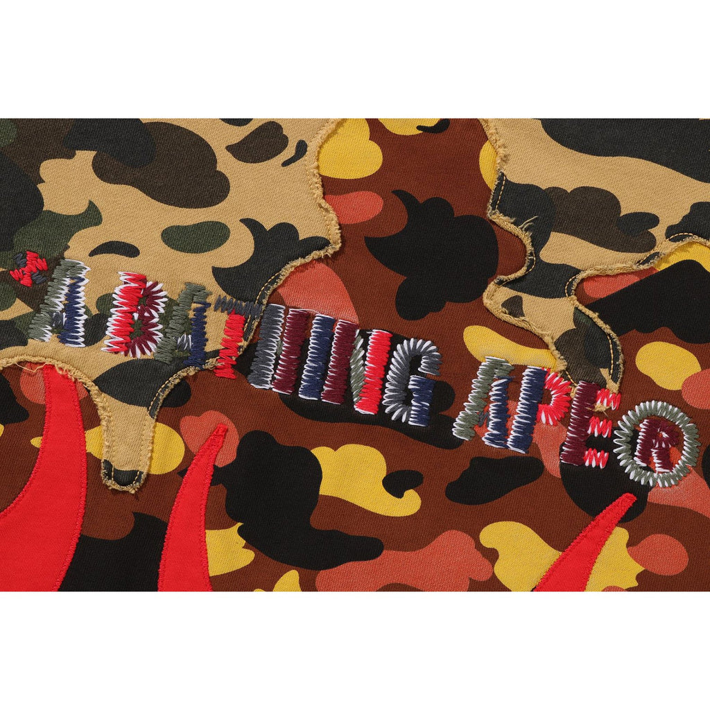 1st Camo Upcycled Relaxed Fit Crewneck Sweatshirt Mens A bathing ape – Гарантія оригінальності – детальний вид