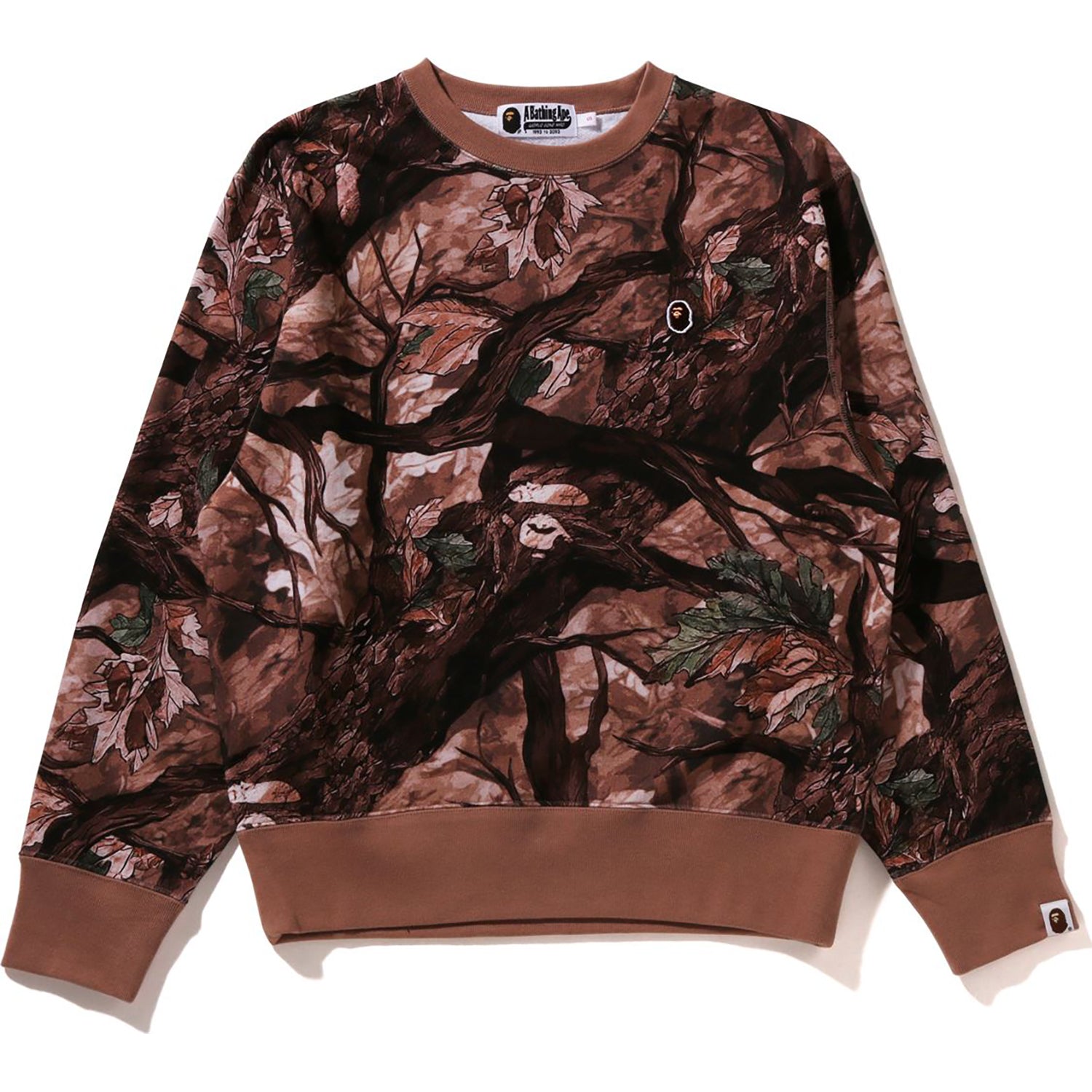 Tree Edge Camo Crewneck Sweatshirt Ladies A bathing ape – Гарантія оригінальності – боковий вид