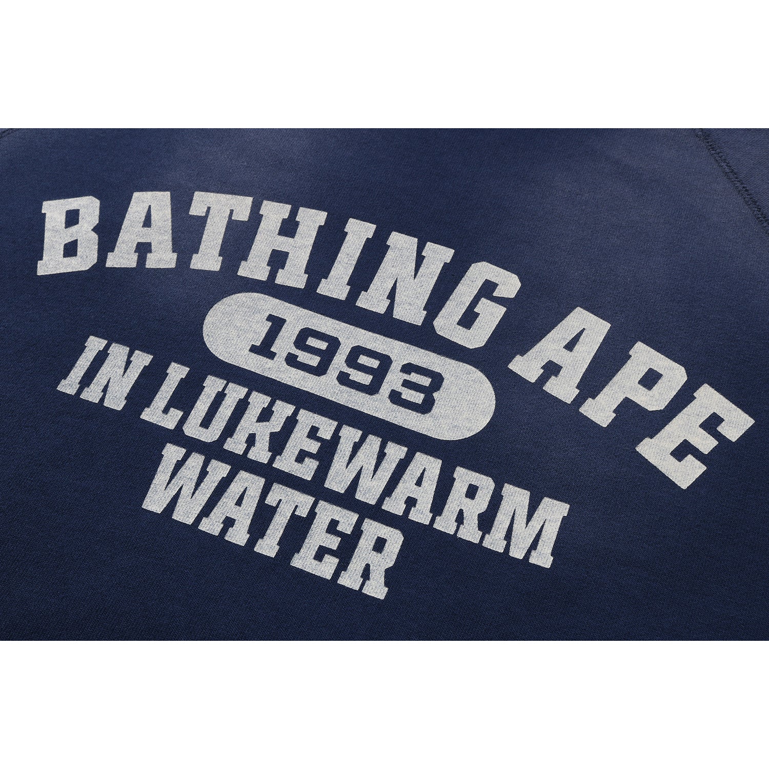 Destroy Washed Effect Relaxed Fit Crewneck Sweatshirt Mens A bathing ape – Гарантія оригінальності – детальний вид