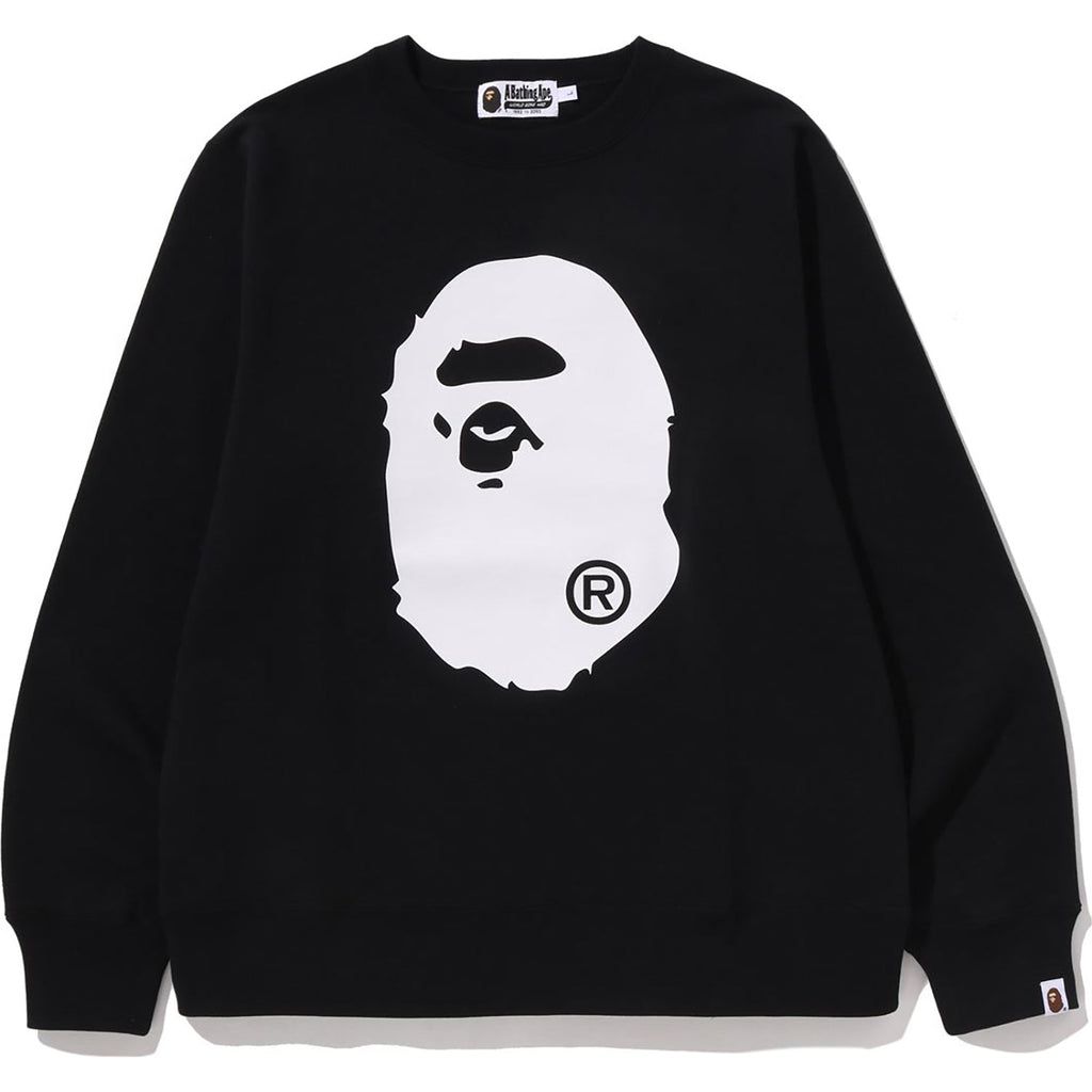 Big Ape Head Crewneck Sweatshirt Mens A bathing ape – Гарантія оригінальності – боковий вид