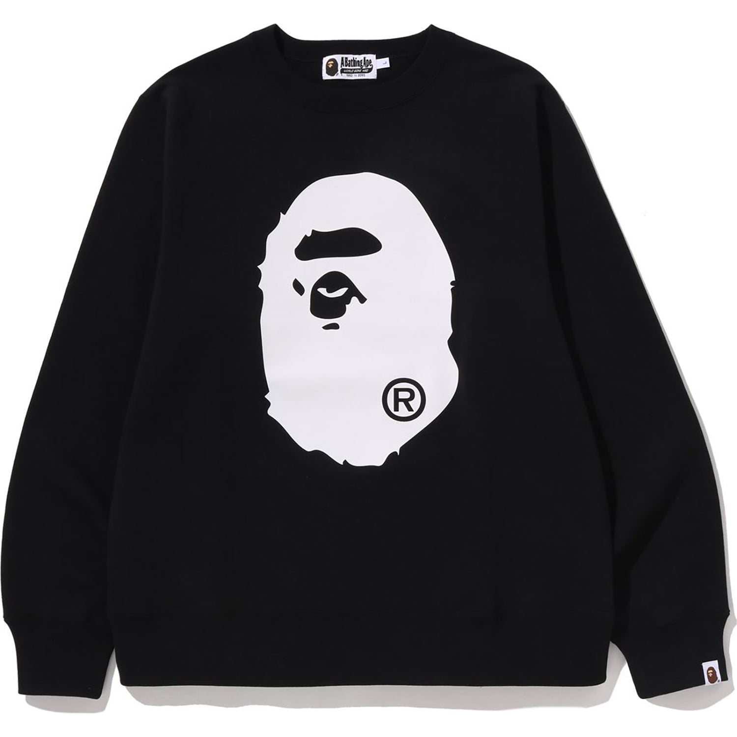 Big Ape Head Crewneck Sweatshirt Mens A bathing ape – Гарантія оригінальності – боковий вид