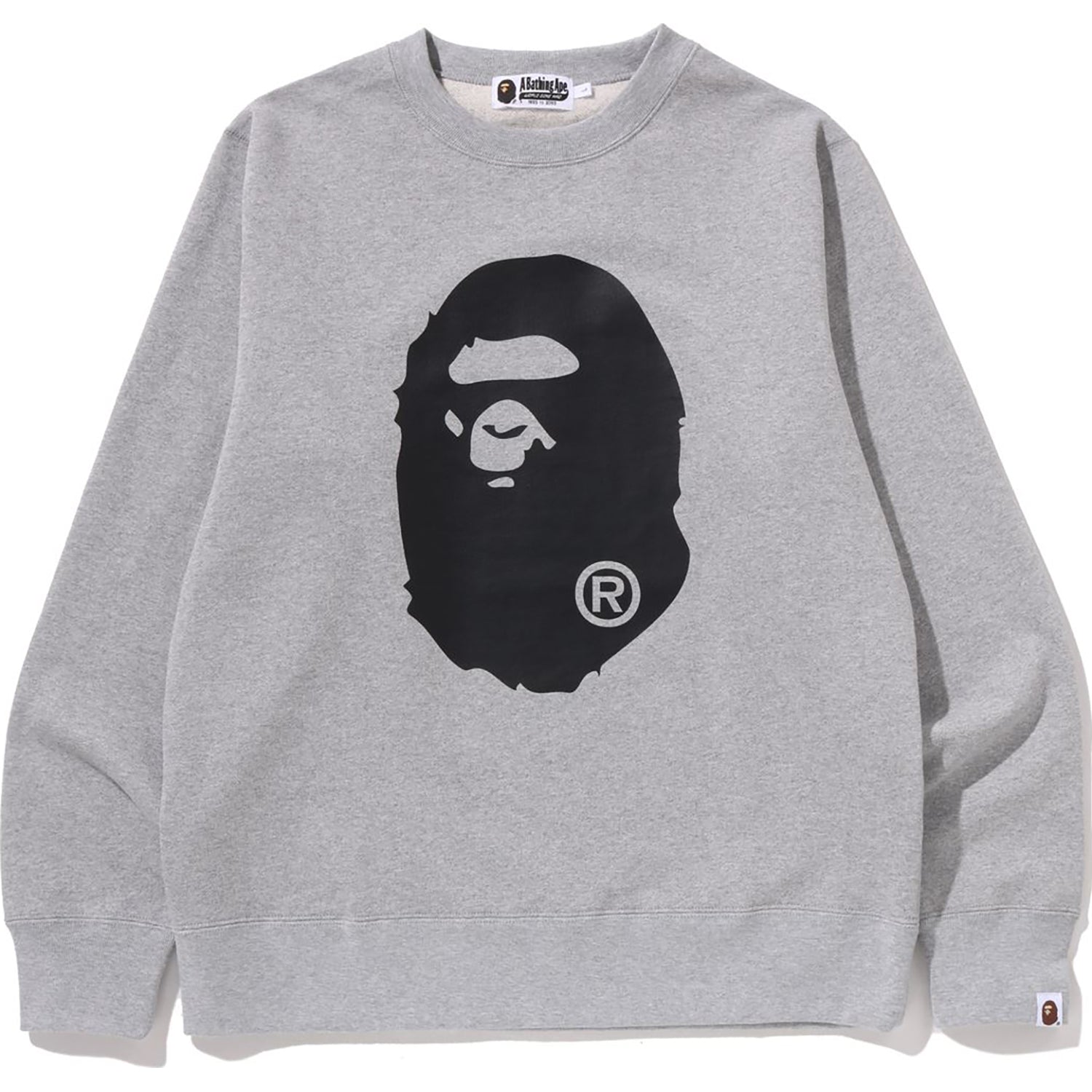 Big Ape Head Crewneck Sweatshirt Mens A bathing ape – Гарантія оригінальності – вид ззаду