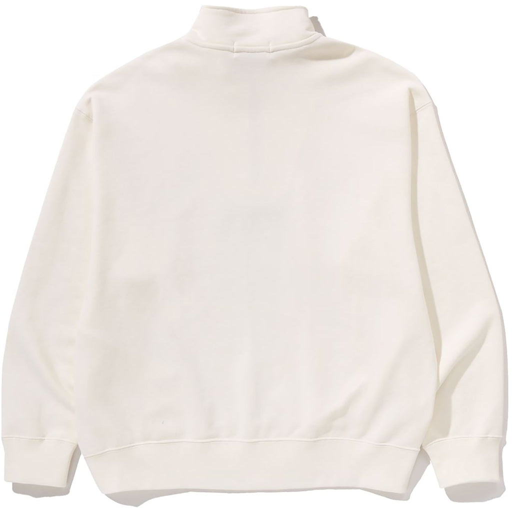 College Half Zip Relaxed Fit Crewneck Sweatshirt Mens A bathing ape оригінал – Купити в Україні – вид ззаду