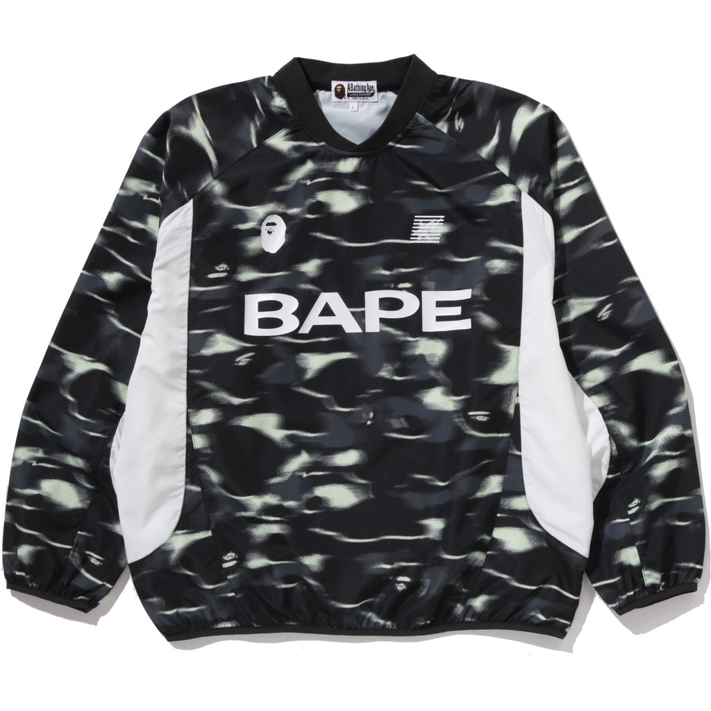Screen Camo Football Logo Relaxed Fit Crewneck Sweatshirt Mens A bathing ape – Гарантія оригінальності – боковий вид