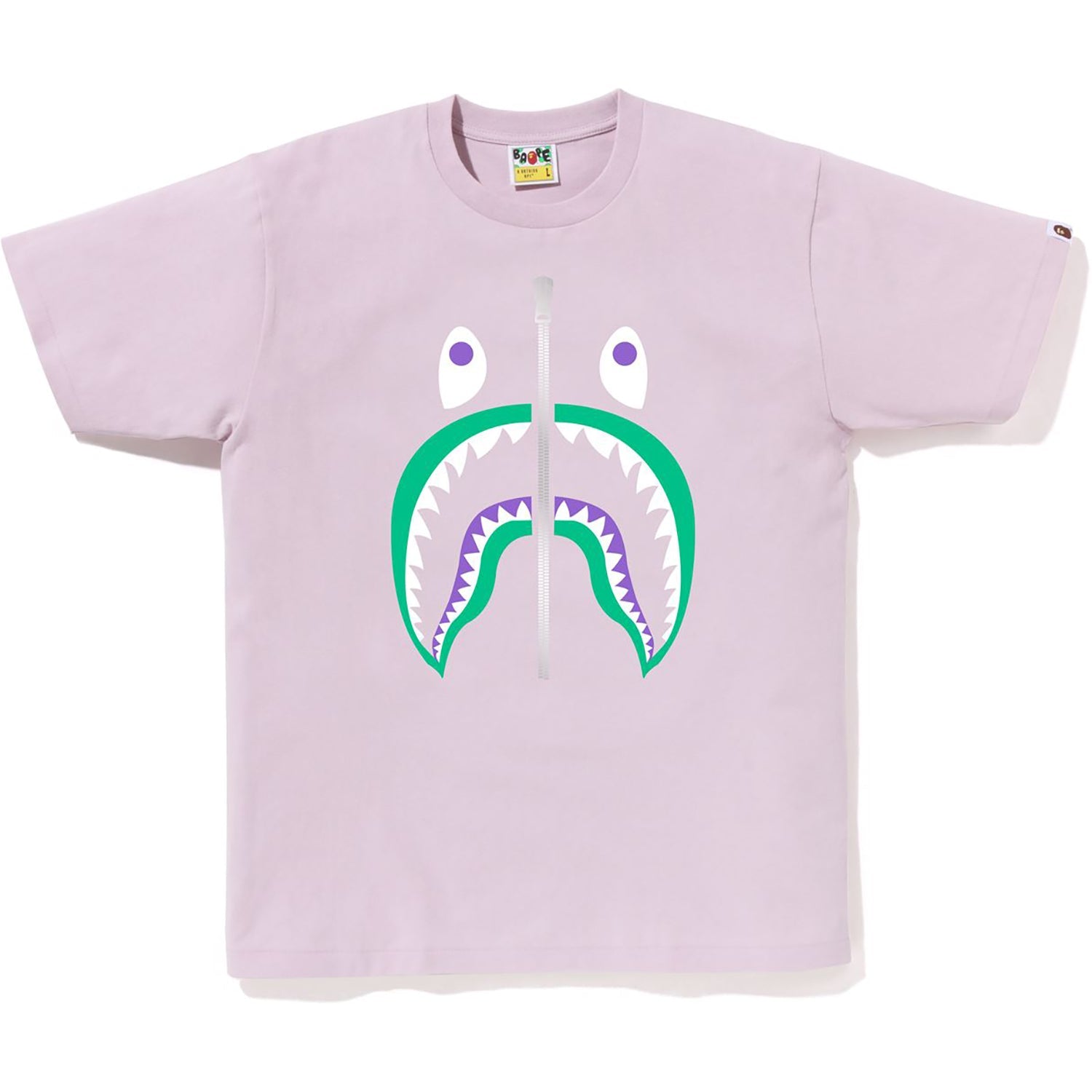 Mens Colors Shark Head T Shirt A bathing ape – Гарантія оригінальності – збільшений вид