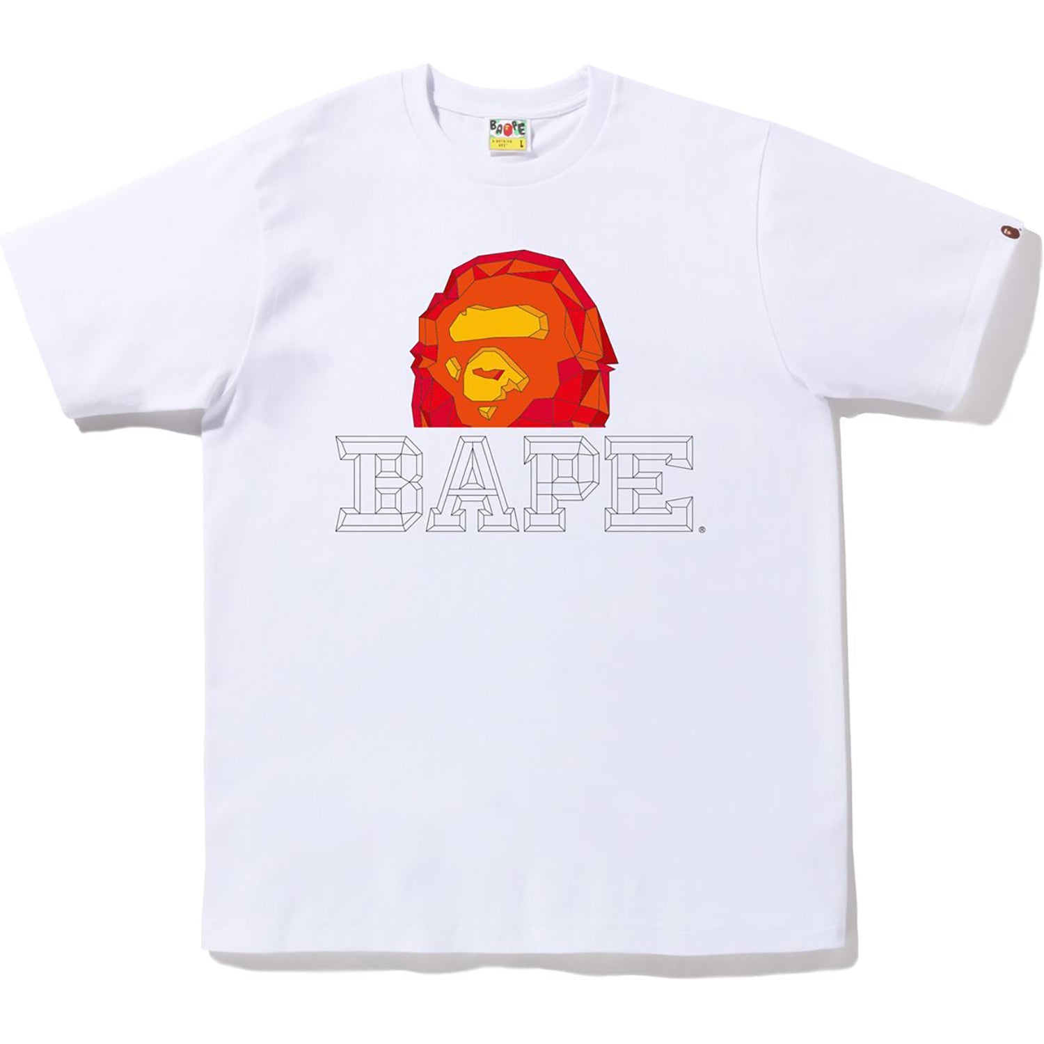 Оригінальна Polygon Ape Head Tee Mens A bathing ape – вид ззаду