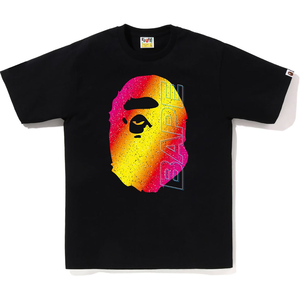 Оригінальна Mens Electro Neon Ape Head T Shirt A bathing ape – боковий вид
