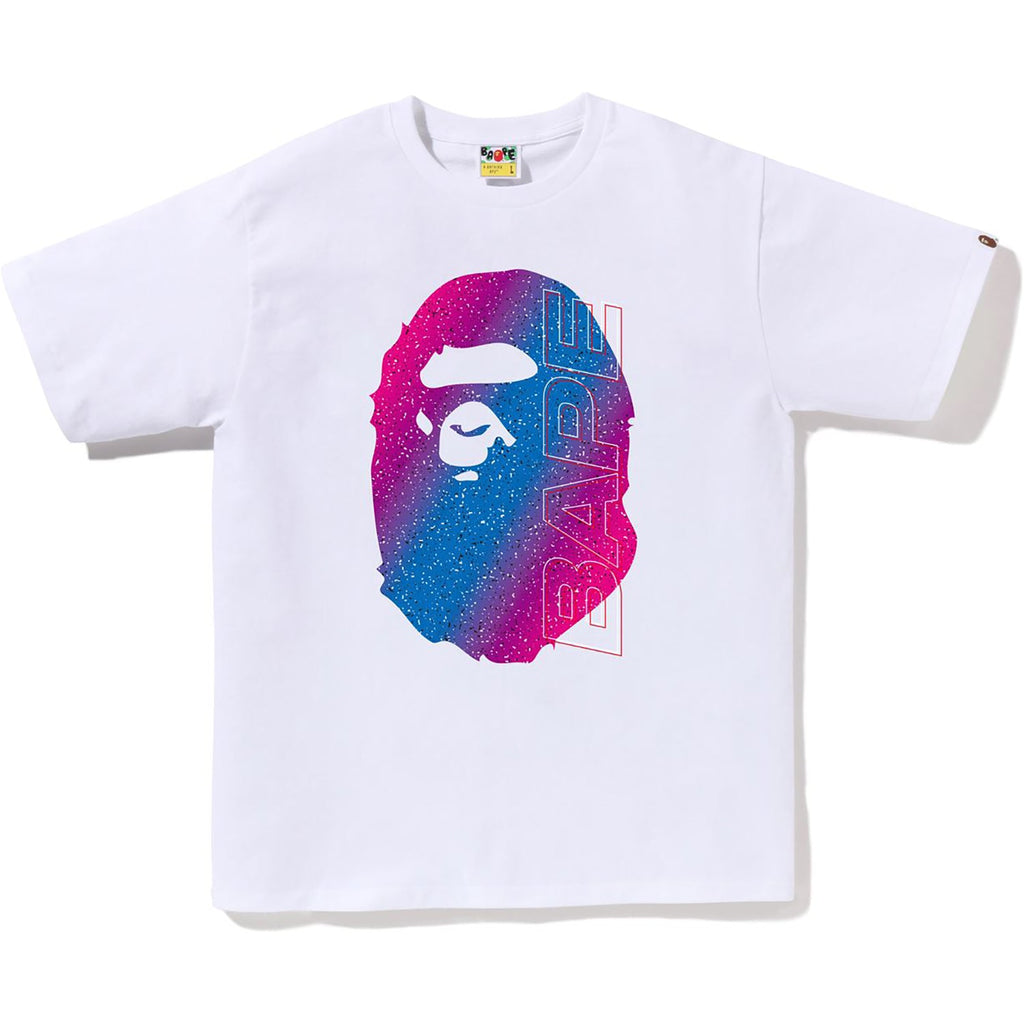 Оригінальна Mens Electro Neon Ape Head T Shirt A bathing ape – вид ззаду