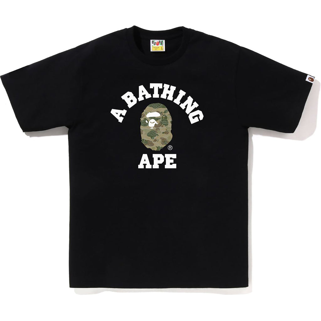 Оригінальна Layered Line Camo College Tee Mens A bathing ape – боковий вид