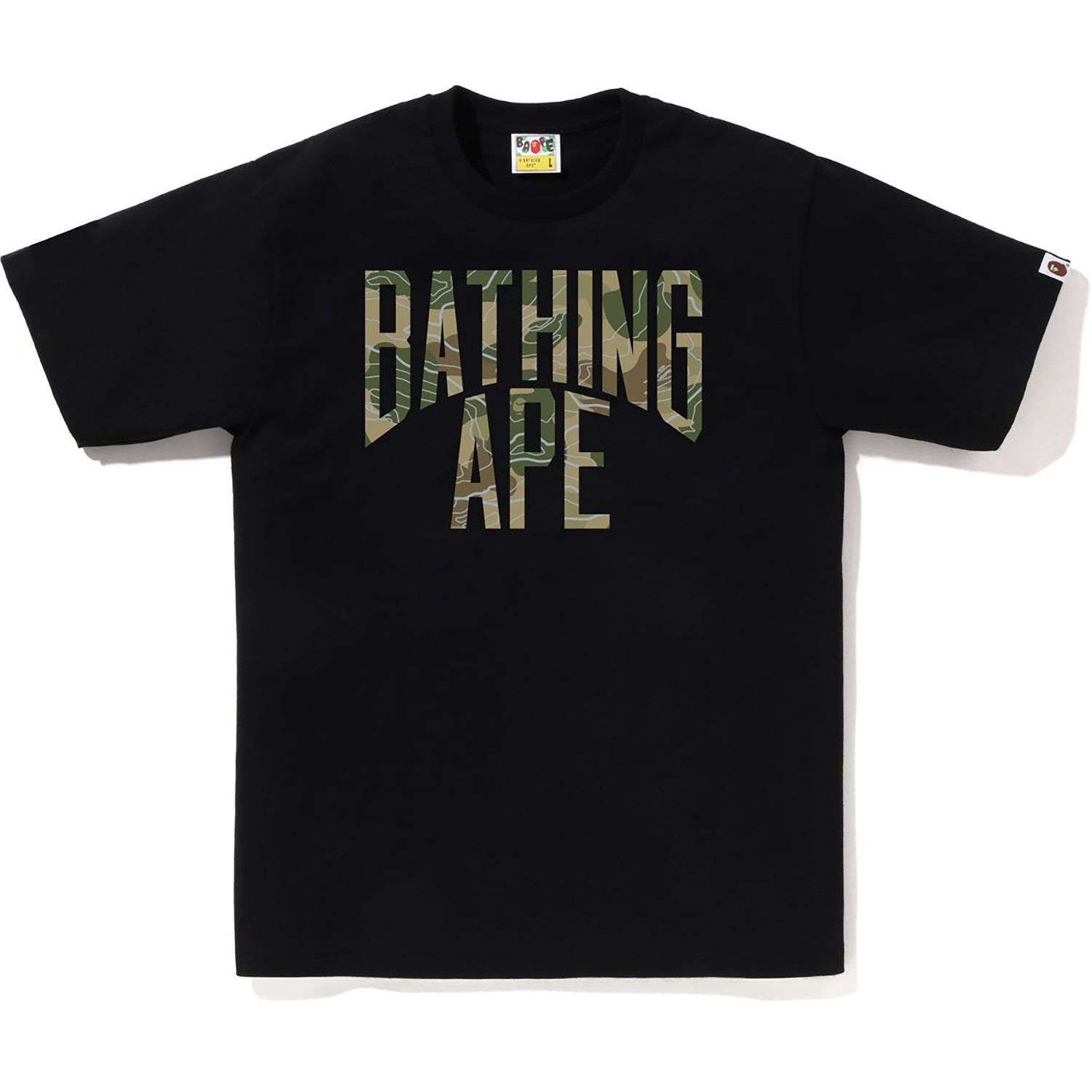 Layered Line Camo Nyc Logo Tee Mens A bathing ape оригінал – Купити в Україні – боковий вид
