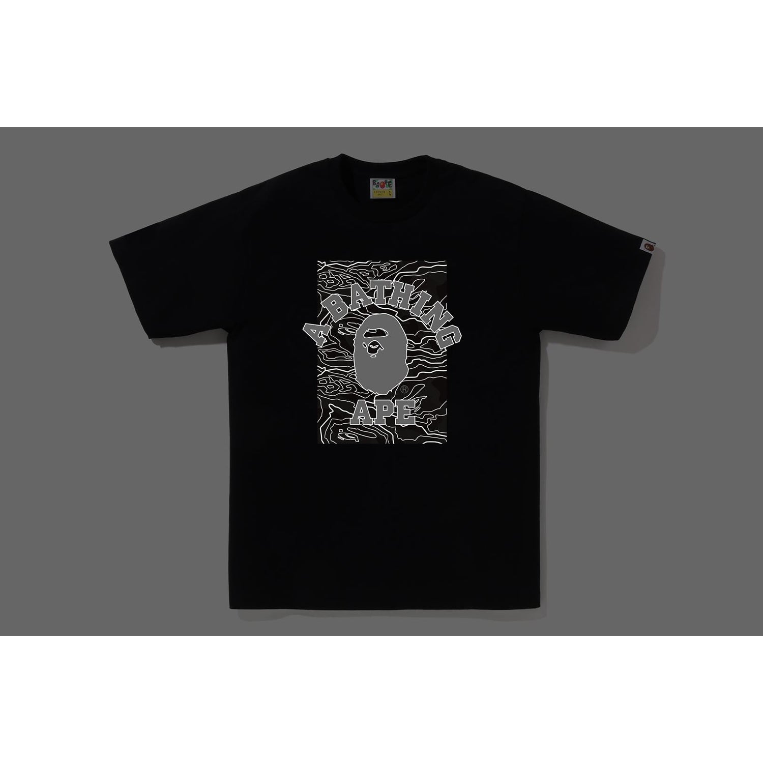 Layered Line Camo On College Tee Mens A bathing ape оригінал – Купити в Україні – збільшений вид