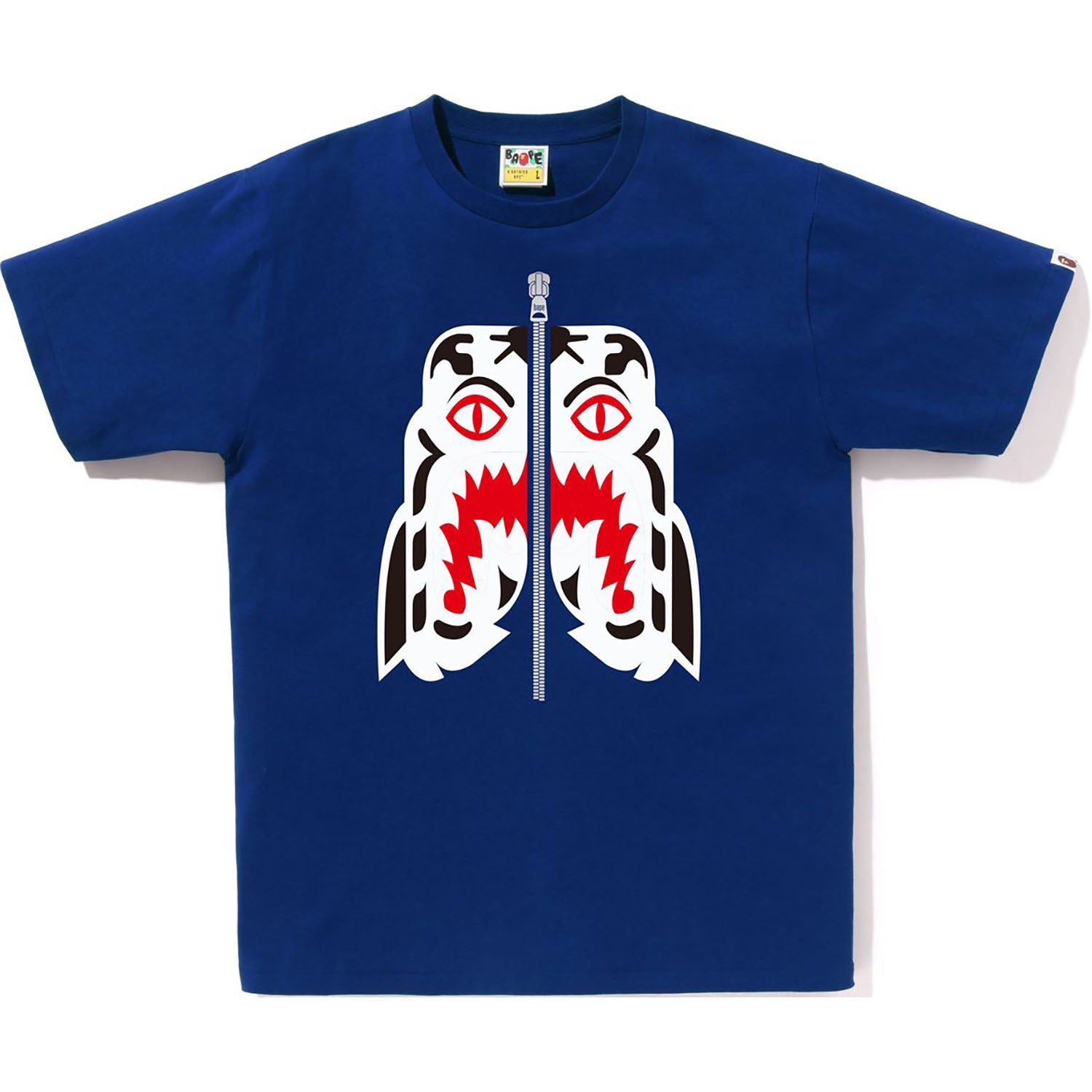 Оригінальна White Tiger Tee Mens A bathing ape – боковий вид