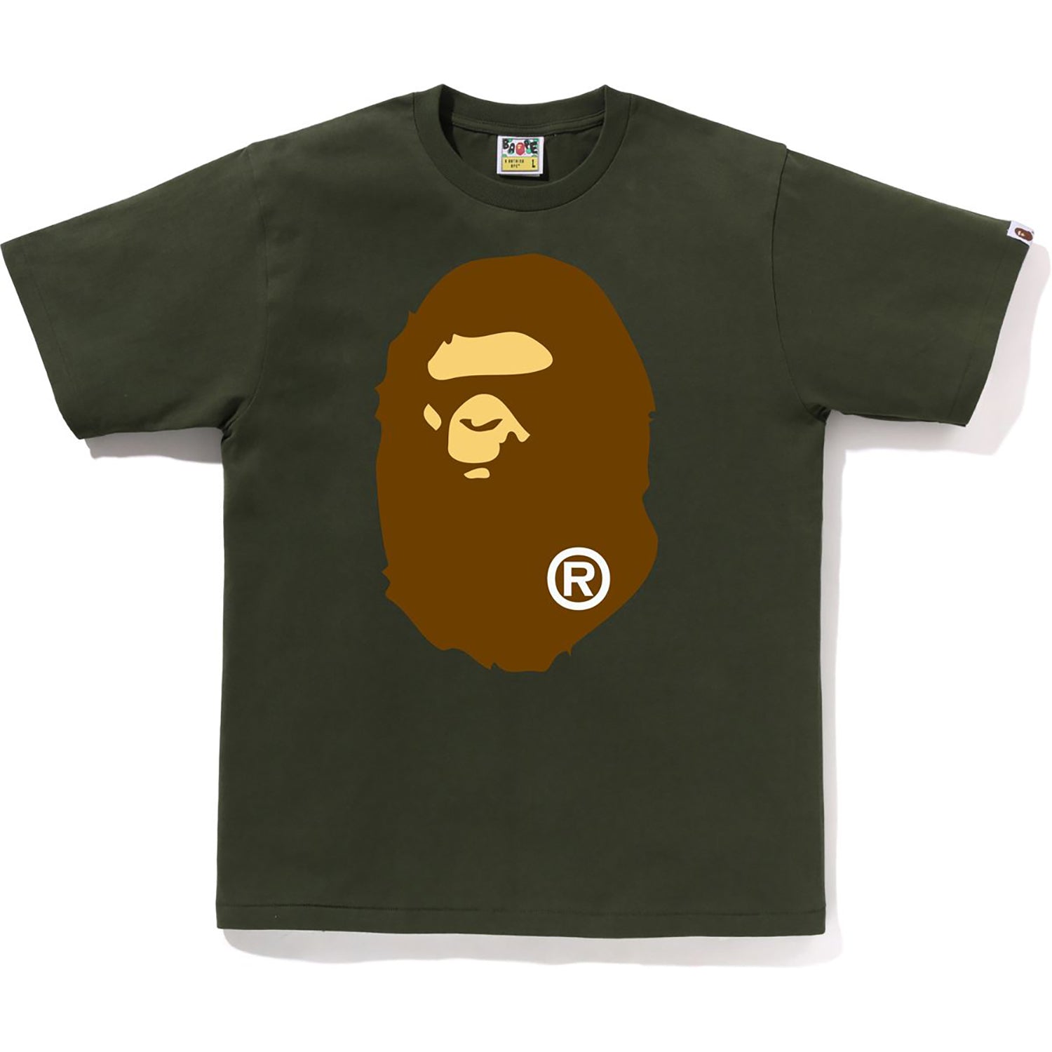 Big Ape Head Tee Mens A bathing ape – Гарантія оригінальності – боковий вид