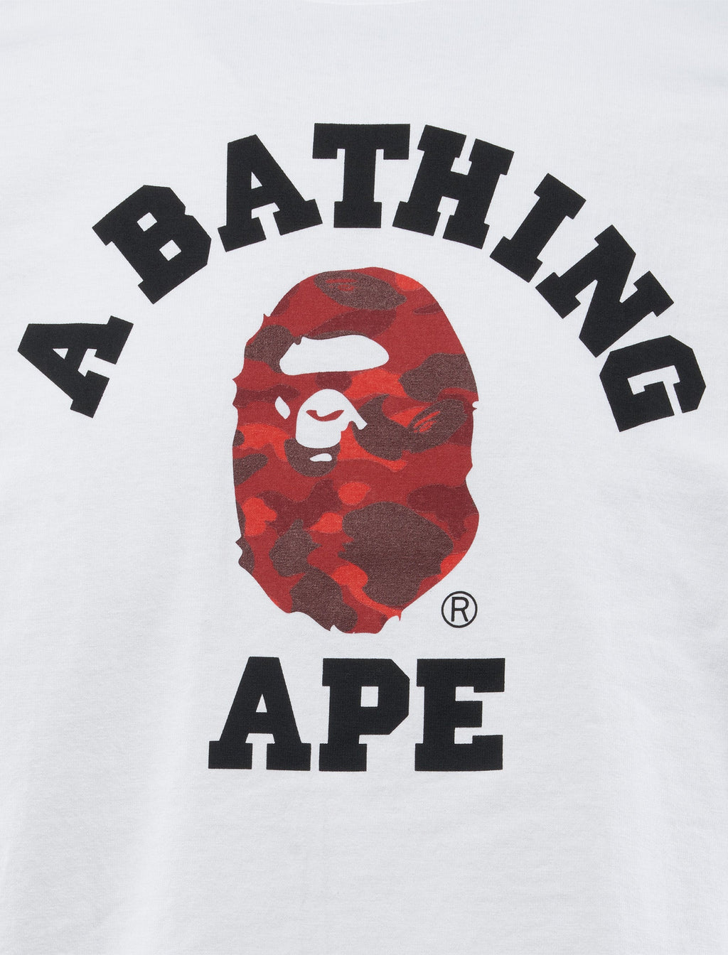Оригінальна Color Camo College Tee A bathing ape – вид ззаду