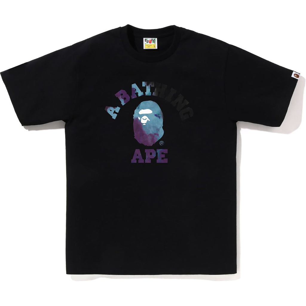 Оригінальна Tie Dye College Tee Mens A bathing ape – боковий вид