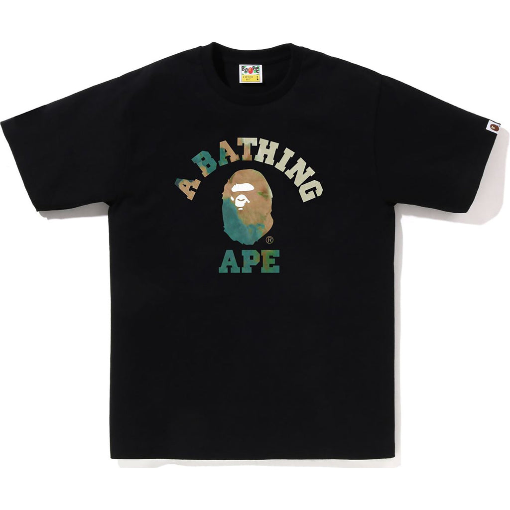 Оригінальна Tie Dye College Tee Mens A bathing ape – вид ззаду