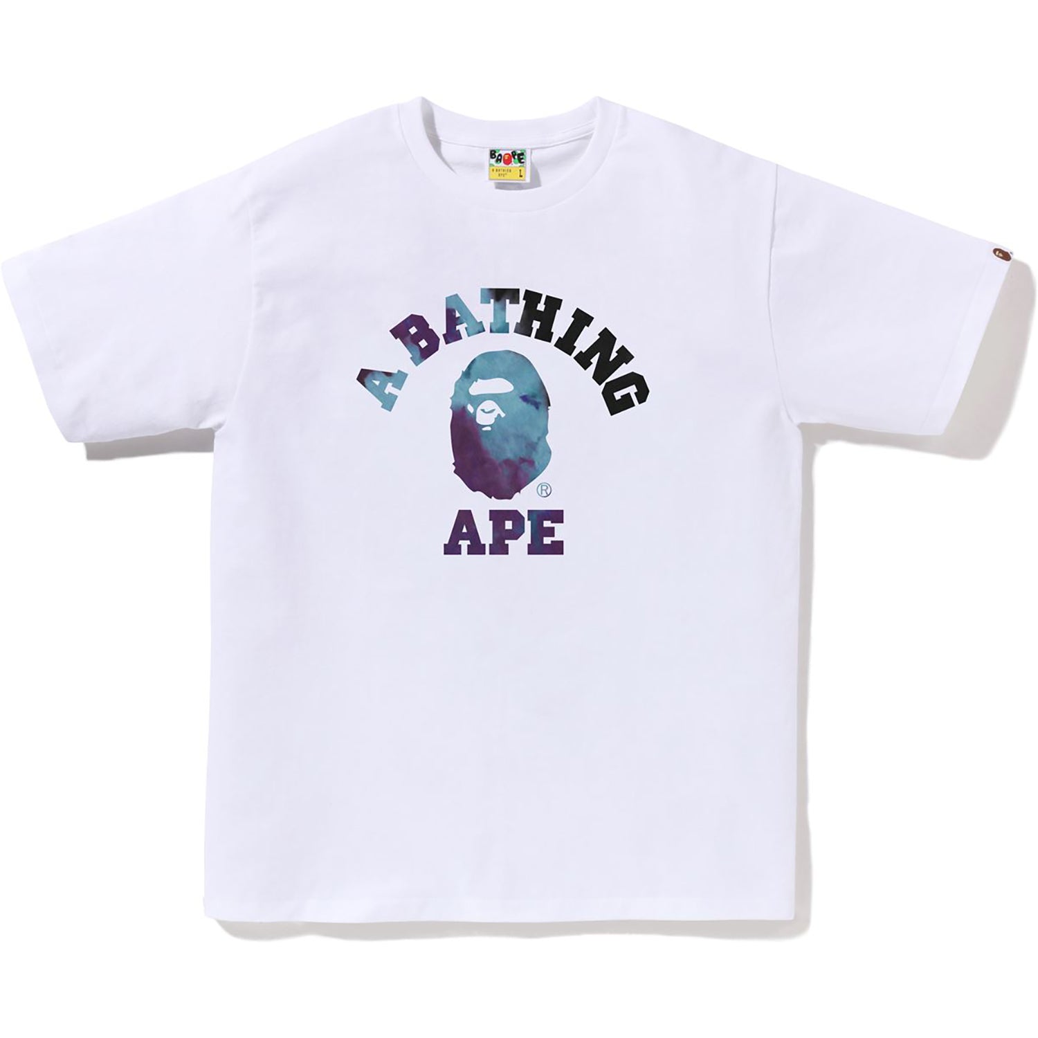 Оригінальна Tie Dye College Tee Mens A bathing ape – детальний вид