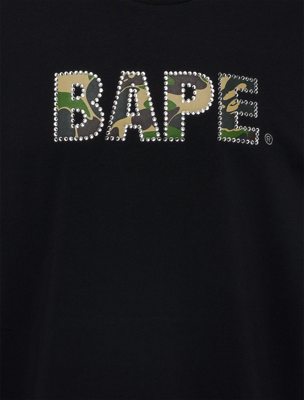 Rhinestone Logo Tee A bathing ape оригінал – Купити в Україні – вид ззаду