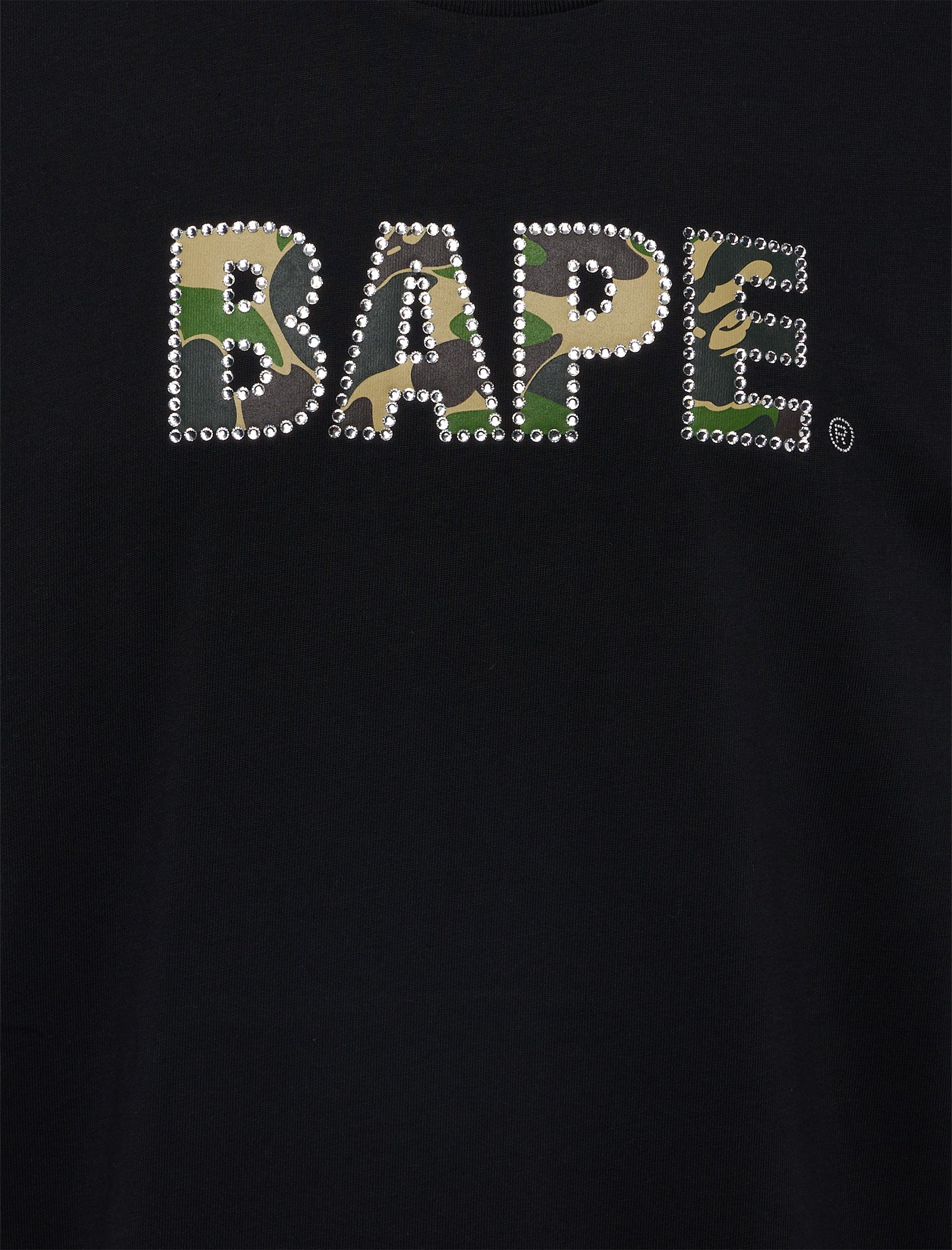 Rhinestone Logo Tee A bathing ape оригінал – Купити в Україні – вид ззаду