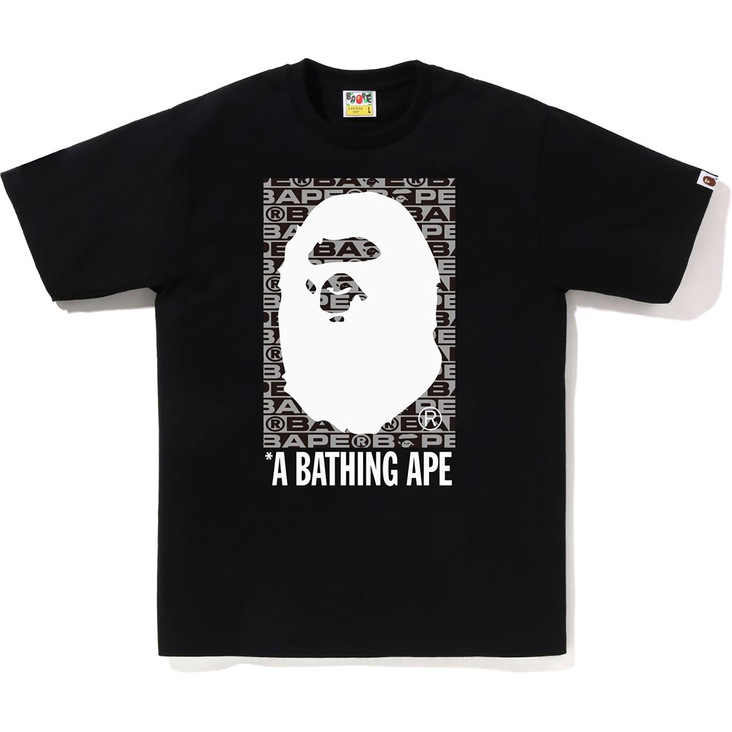 Оригінальна Lux Sport Pattern Box Ape Head Tee Mens A bathing ape – вид ззаду
