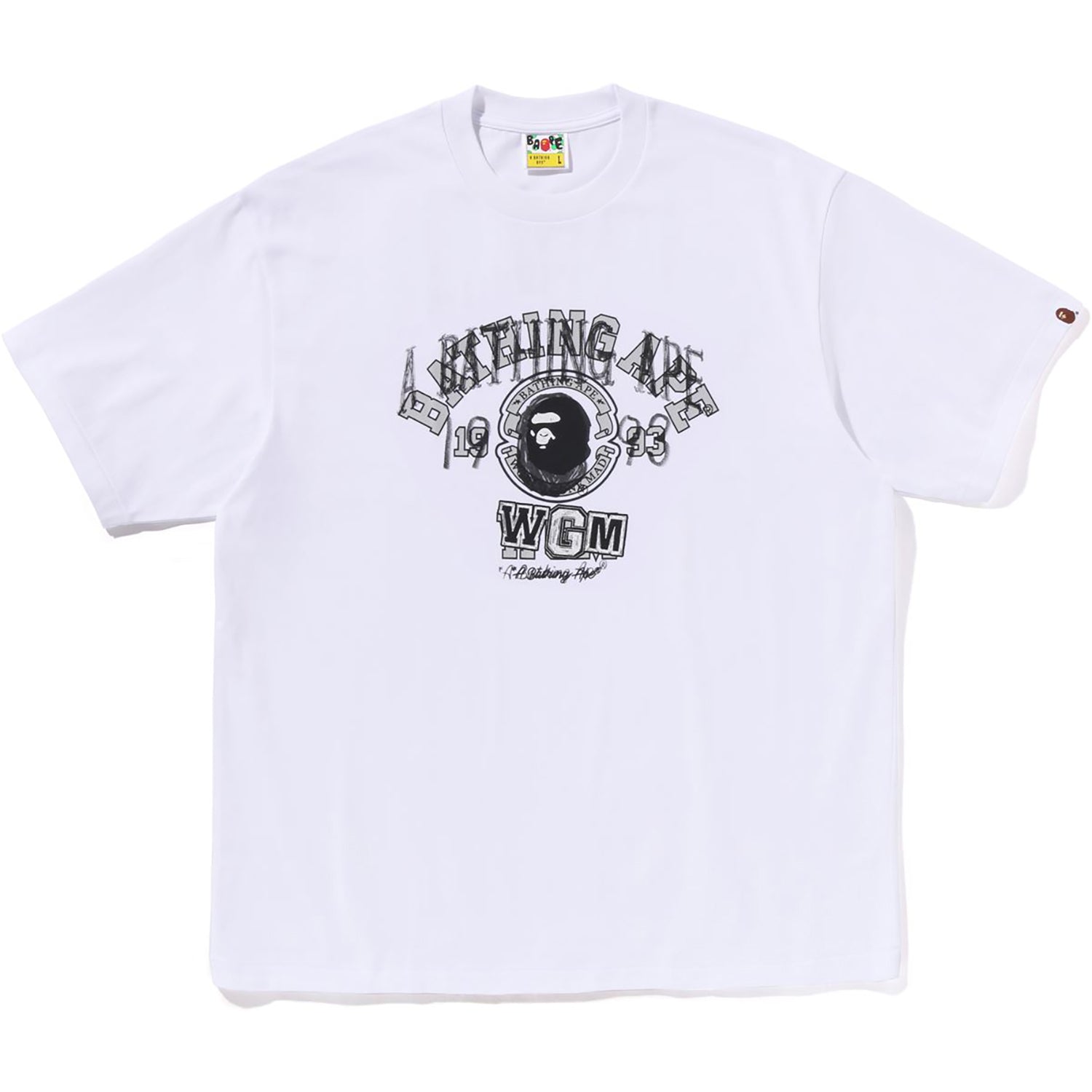 Layered College Relaxed Fit Tee Mens A bathing ape оригінал – Купити в Україні – боковий вид
