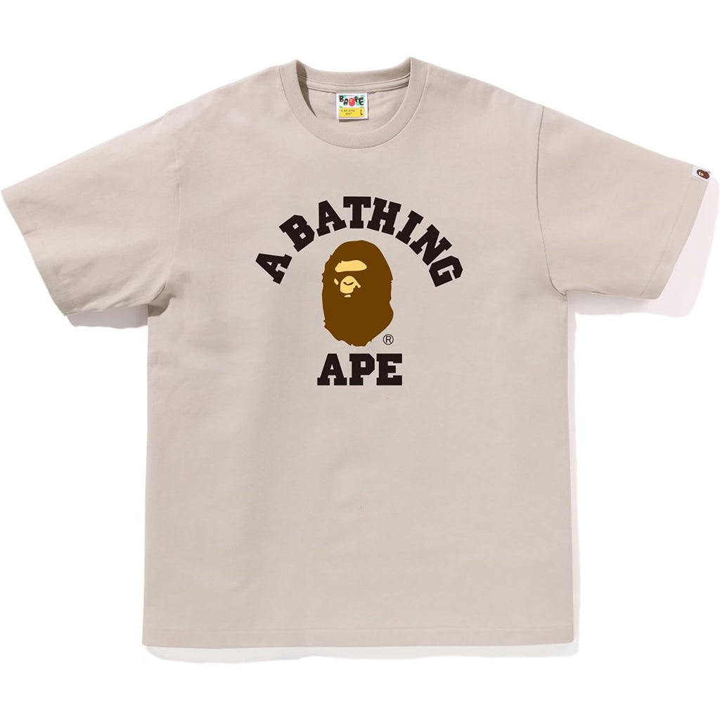 Mens College Tee A bathing ape – Гарантія оригінальності – боковий вид