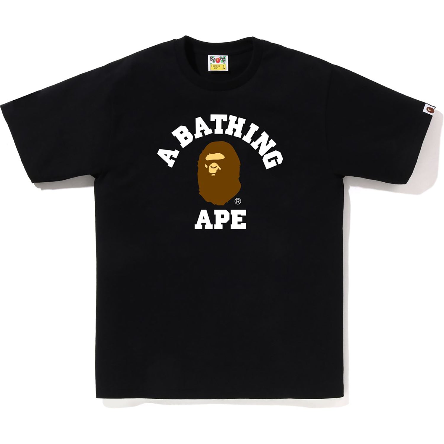 Mens College Tee A bathing ape – Гарантія оригінальності – вид ззаду