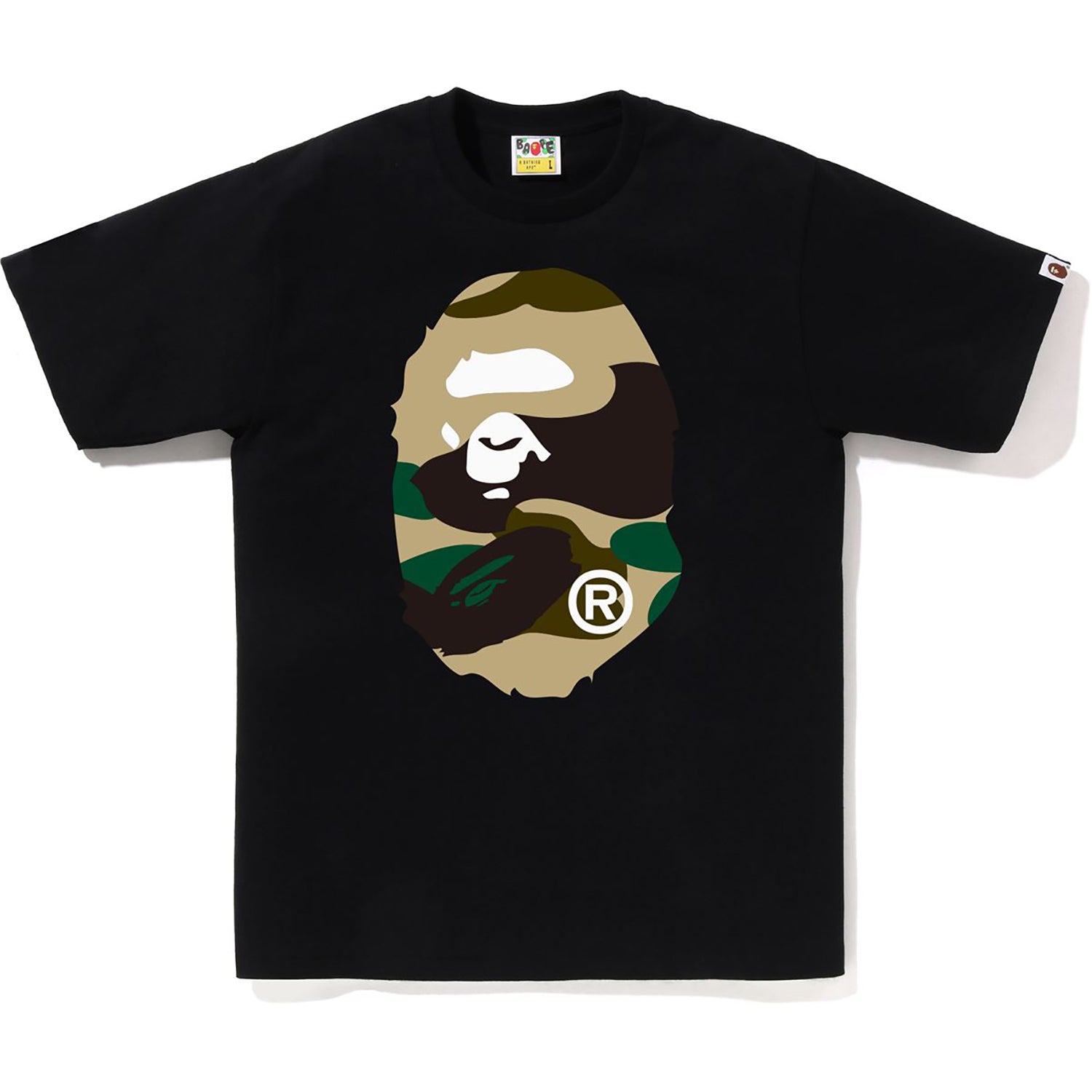 Mens Giant 1st Camo Big Ape Head T Shirt A bathing ape – Гарантія оригінальності – боковий вид