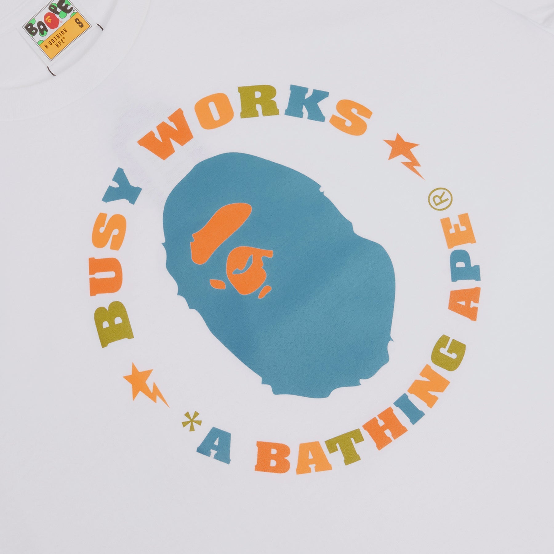 Оригінальна Colors Busy Works Sta Tee A bathing ape – детальний вид