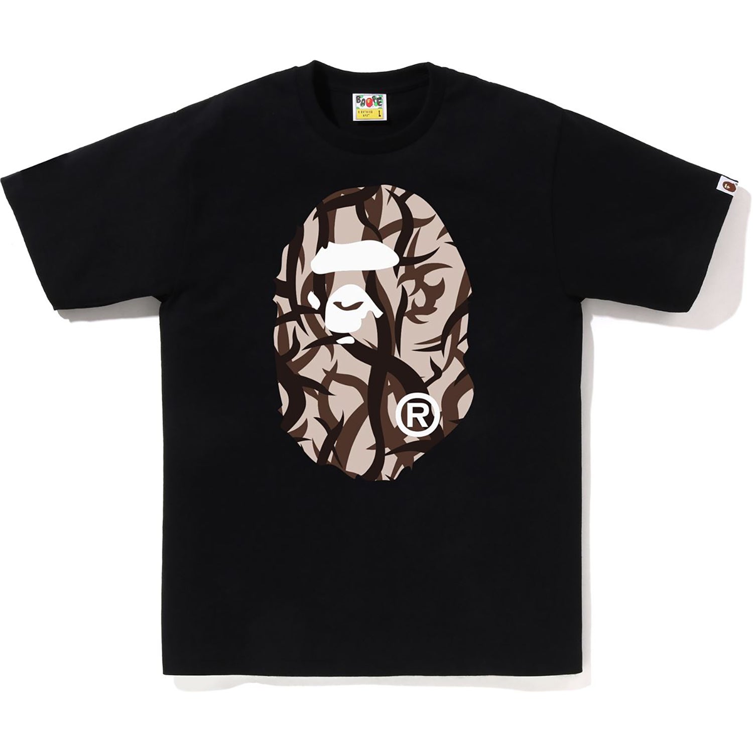 Оригінальна Trial Camo Big Ape Head Tee Mens A bathing ape – детальний вид