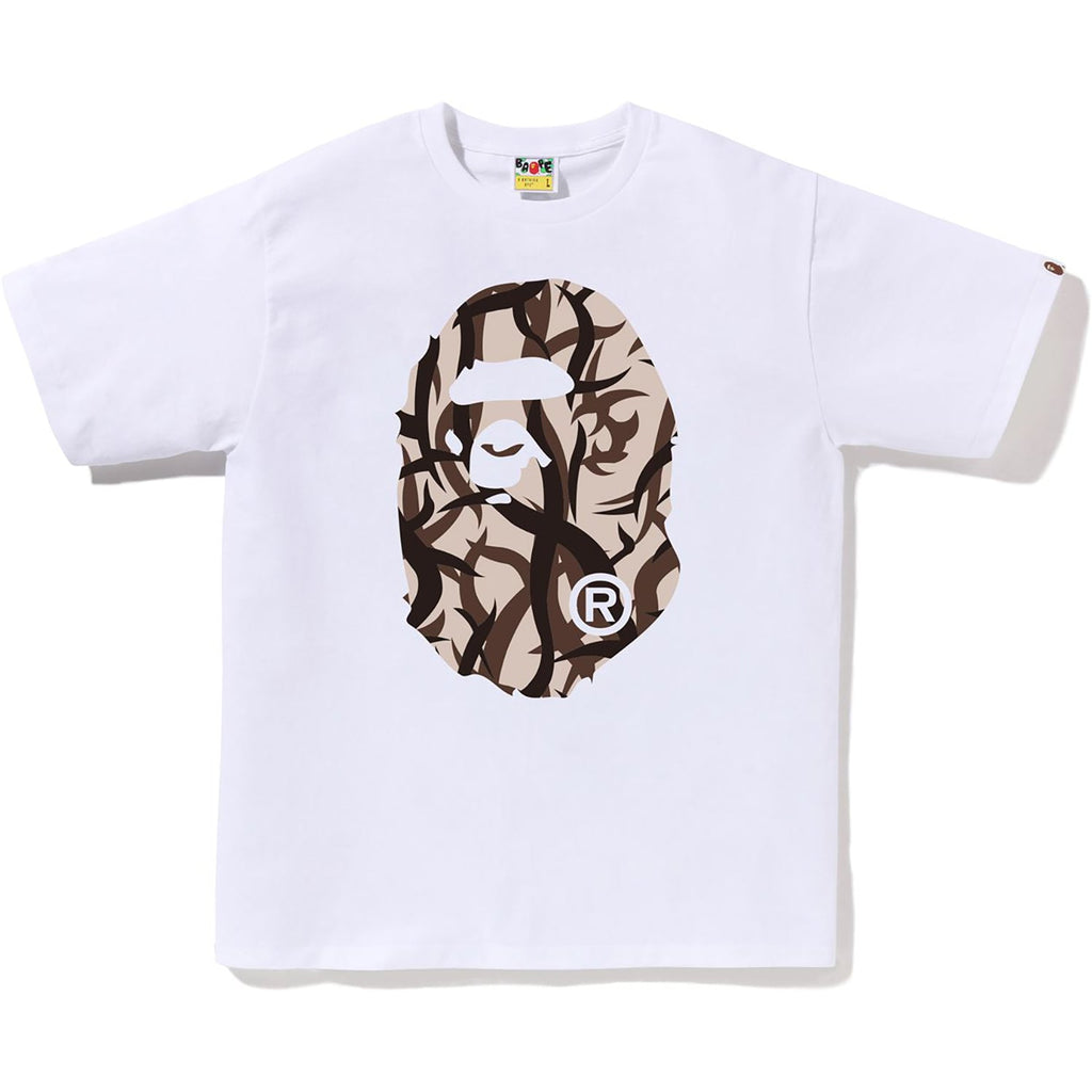 Оригінальна Trial Camo Big Ape Head Tee Mens A bathing ape – боковий вид
