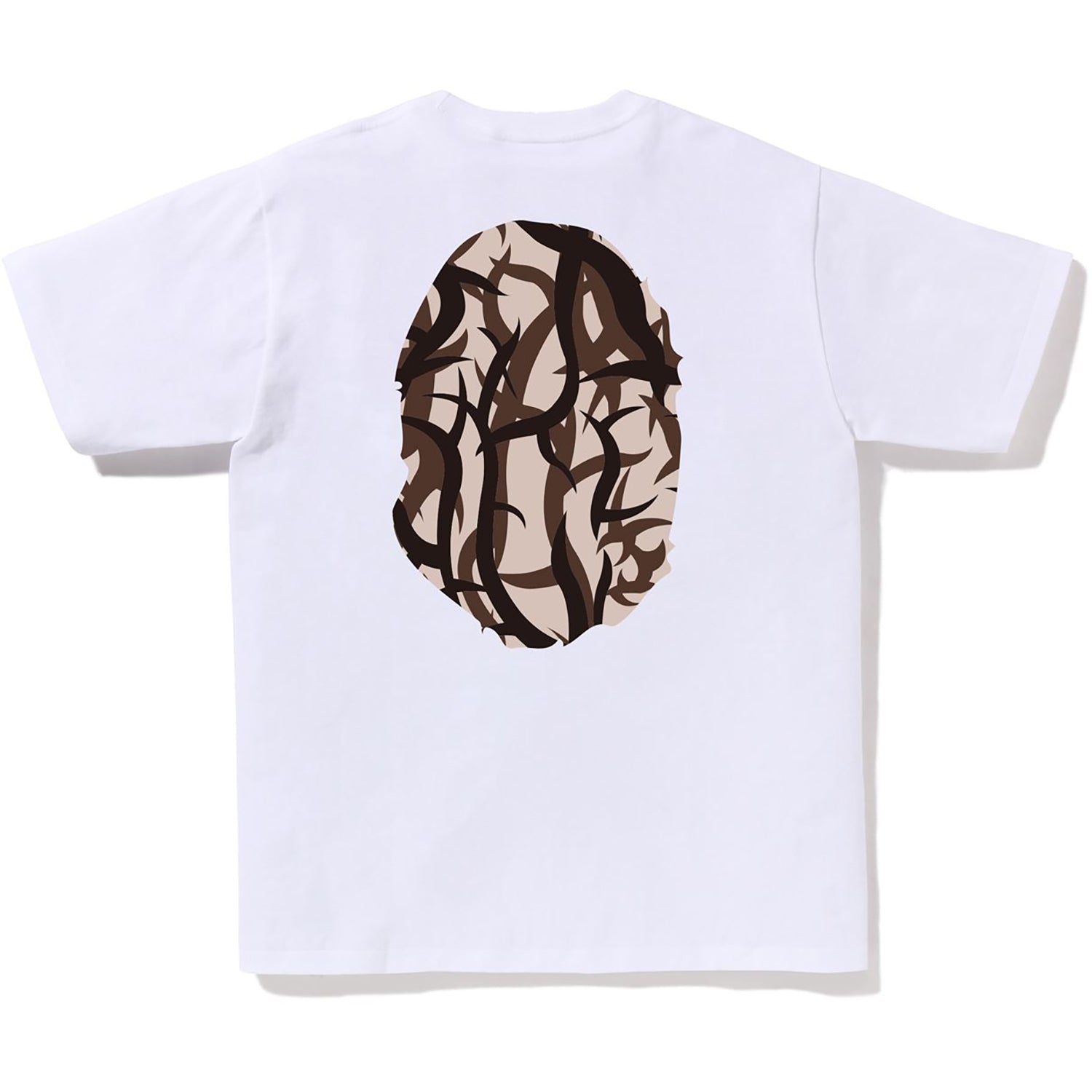 Оригінальна Trial Camo Big Ape Head Tee Mens A bathing ape – вид ззаду