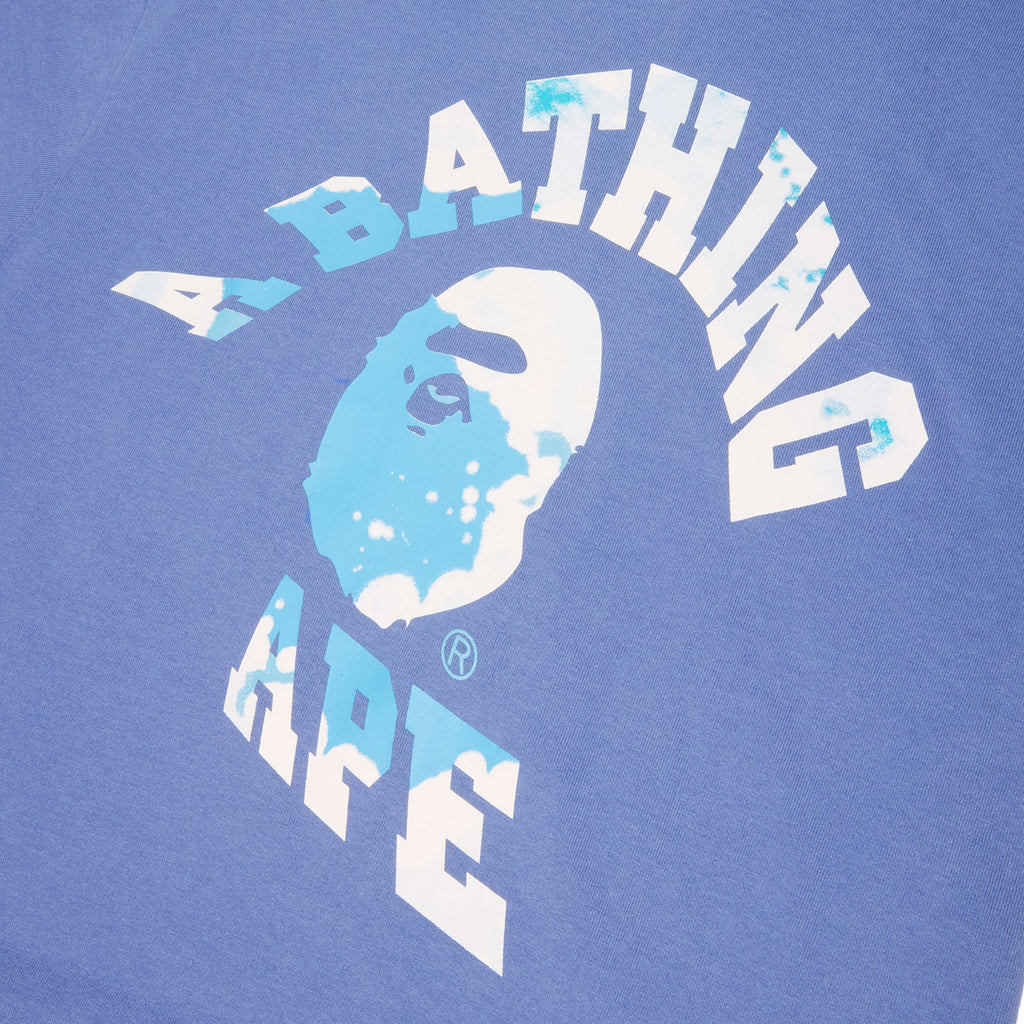 Оригінальна Tie Dye Twist College Tee A bathing ape – збільшений вид