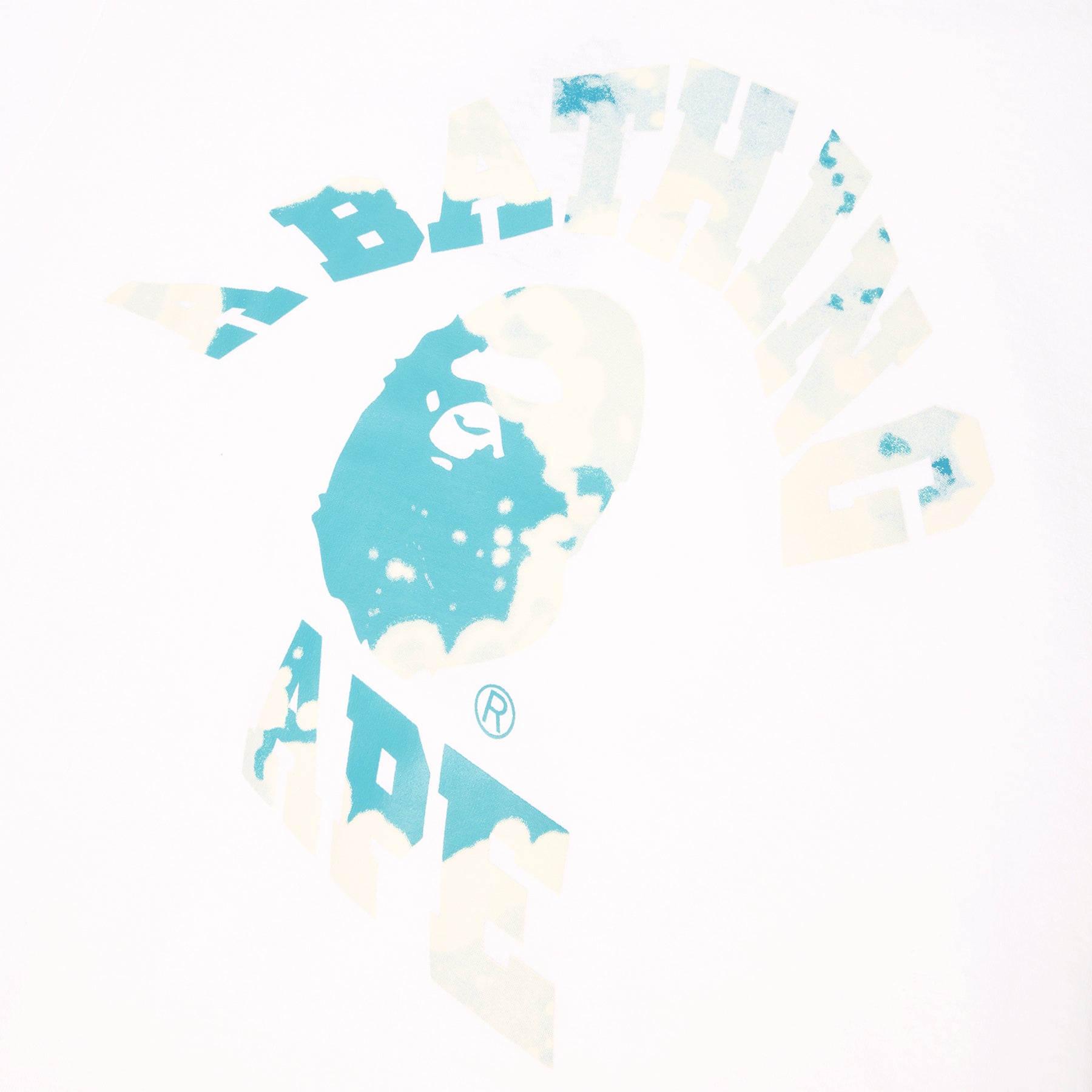 Оригінальна Tie Dye Twist College Tee A bathing ape – збільшений вид