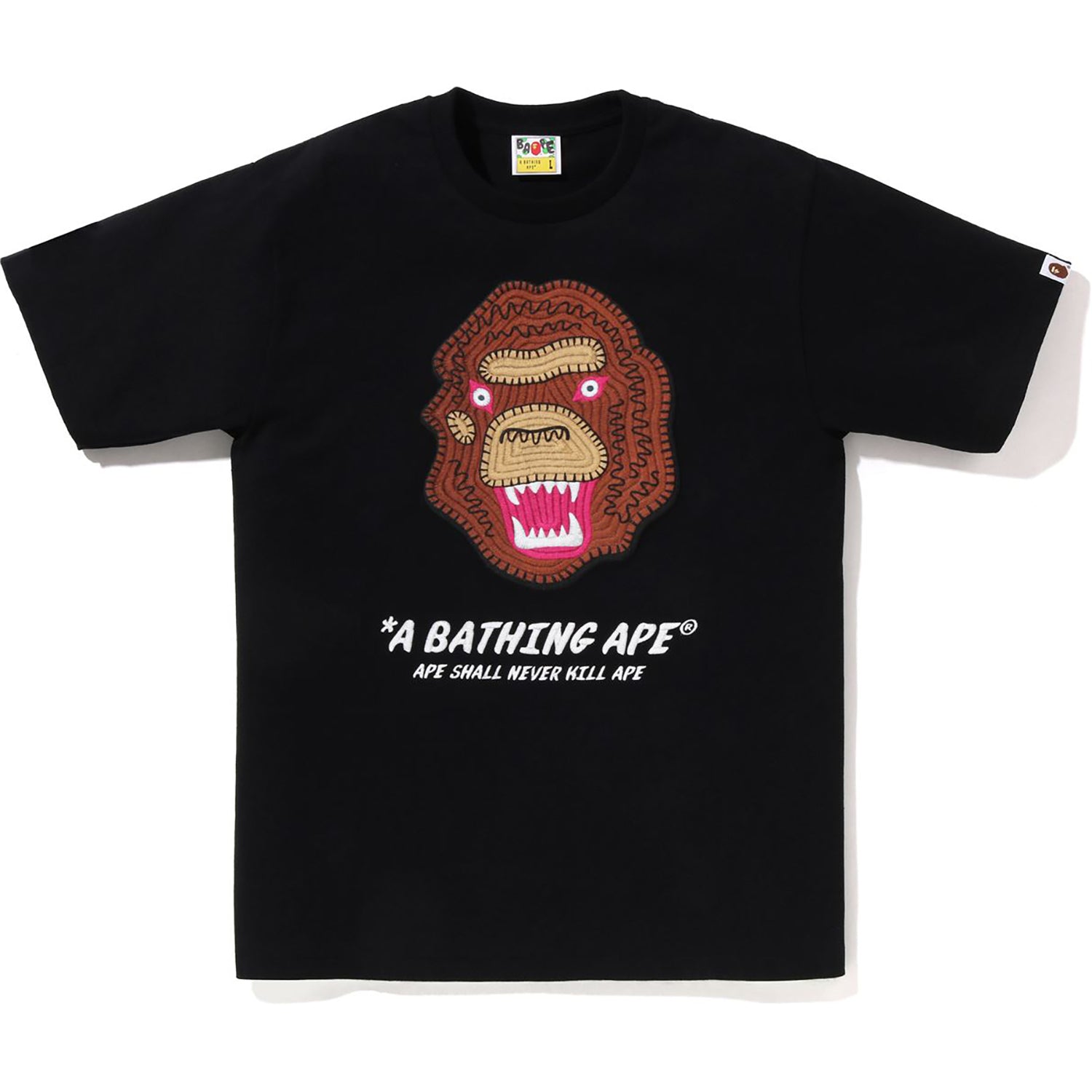 Оригінальна Embroidery Style Souvenir Logo Tee Mens A bathing ape – детальний вид