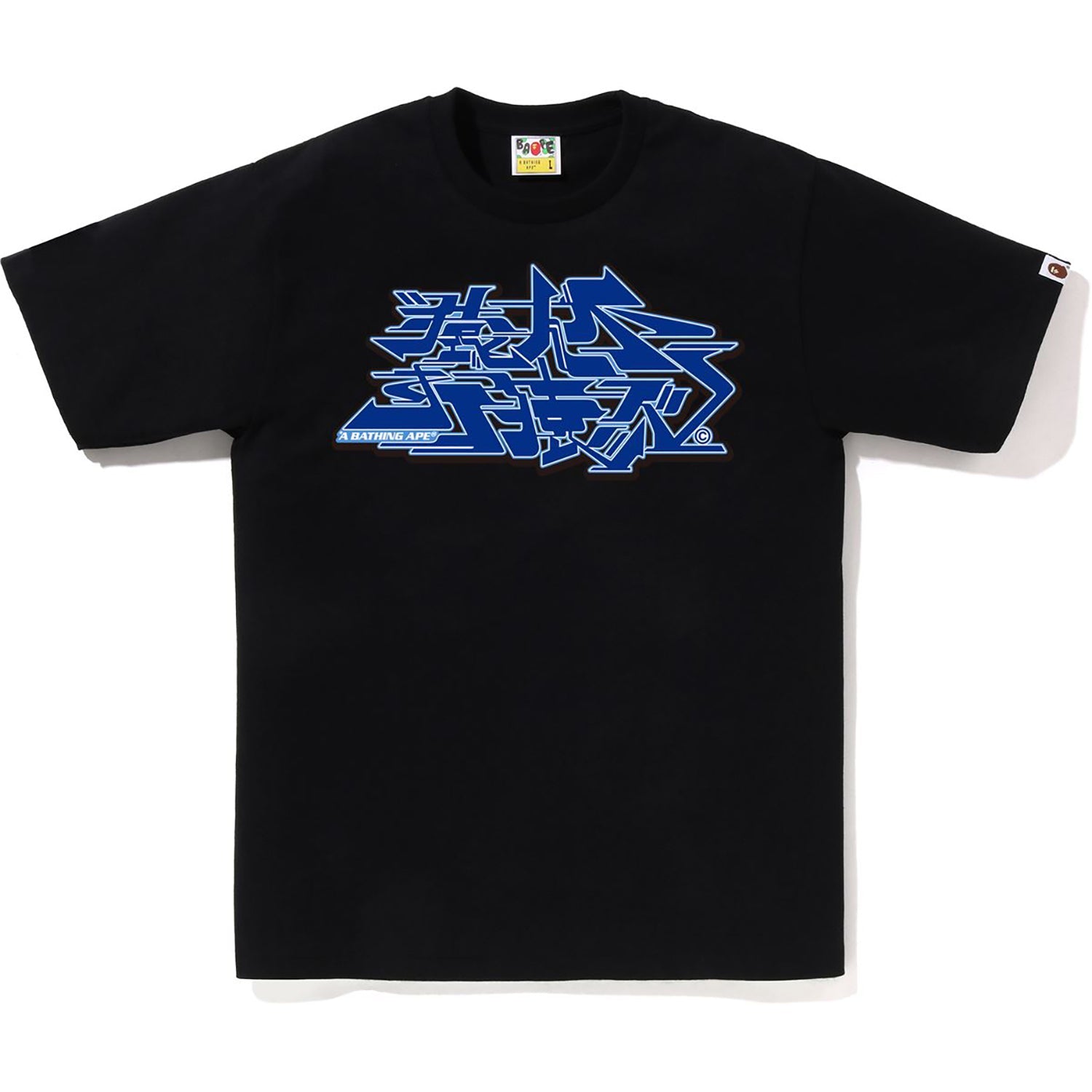 Оригінальна Mens Asnka Kanji Graffiti Logo T Shirt A bathing ape – вид ззаду