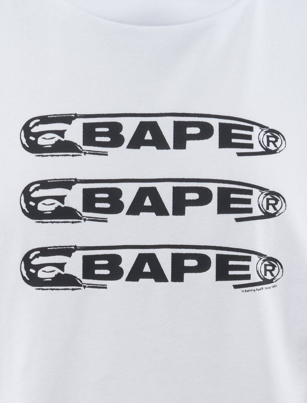 Pin Logo Tee A bathing ape – Гарантія оригінальності – вид ззаду