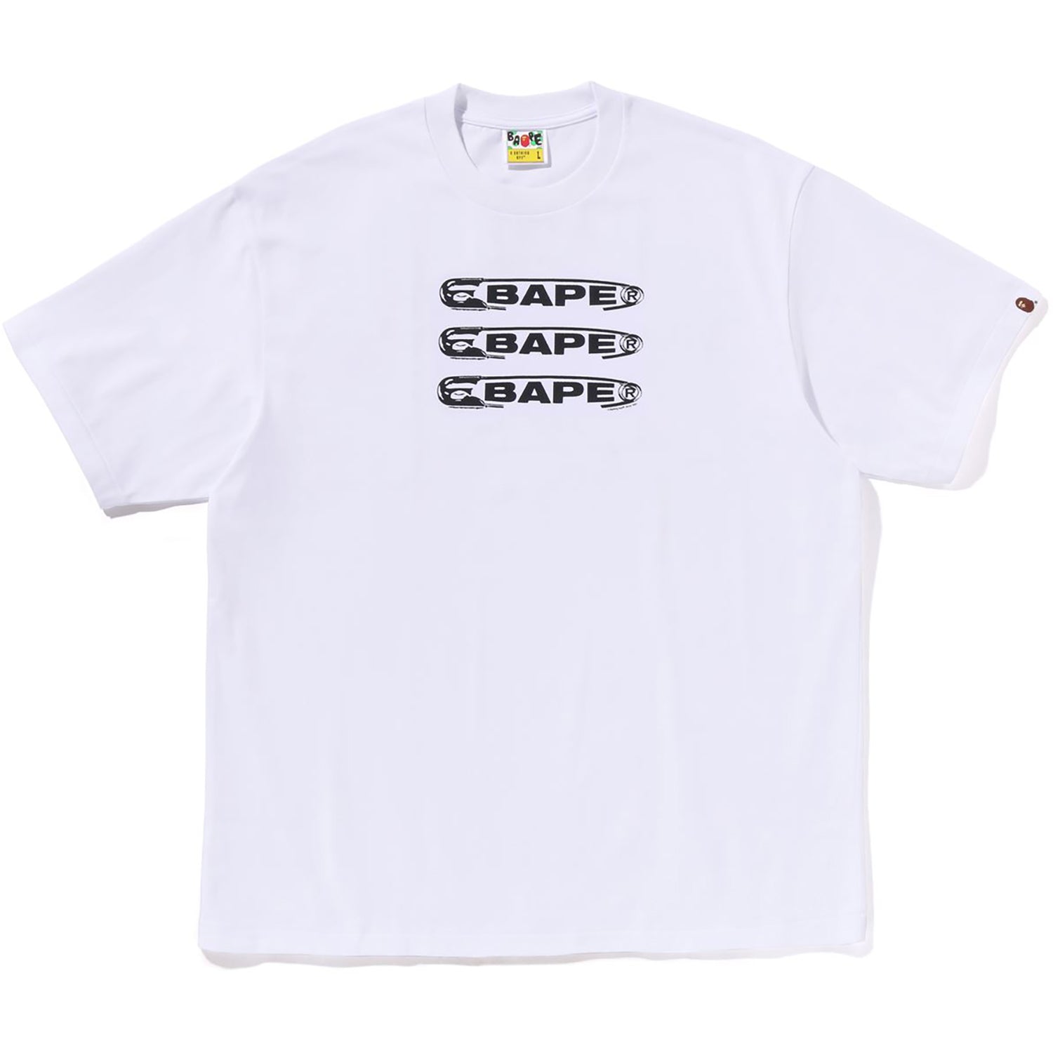 Оригінальна Pin Logo Relaxed Fit Tee Mens A bathing ape – боковий вид