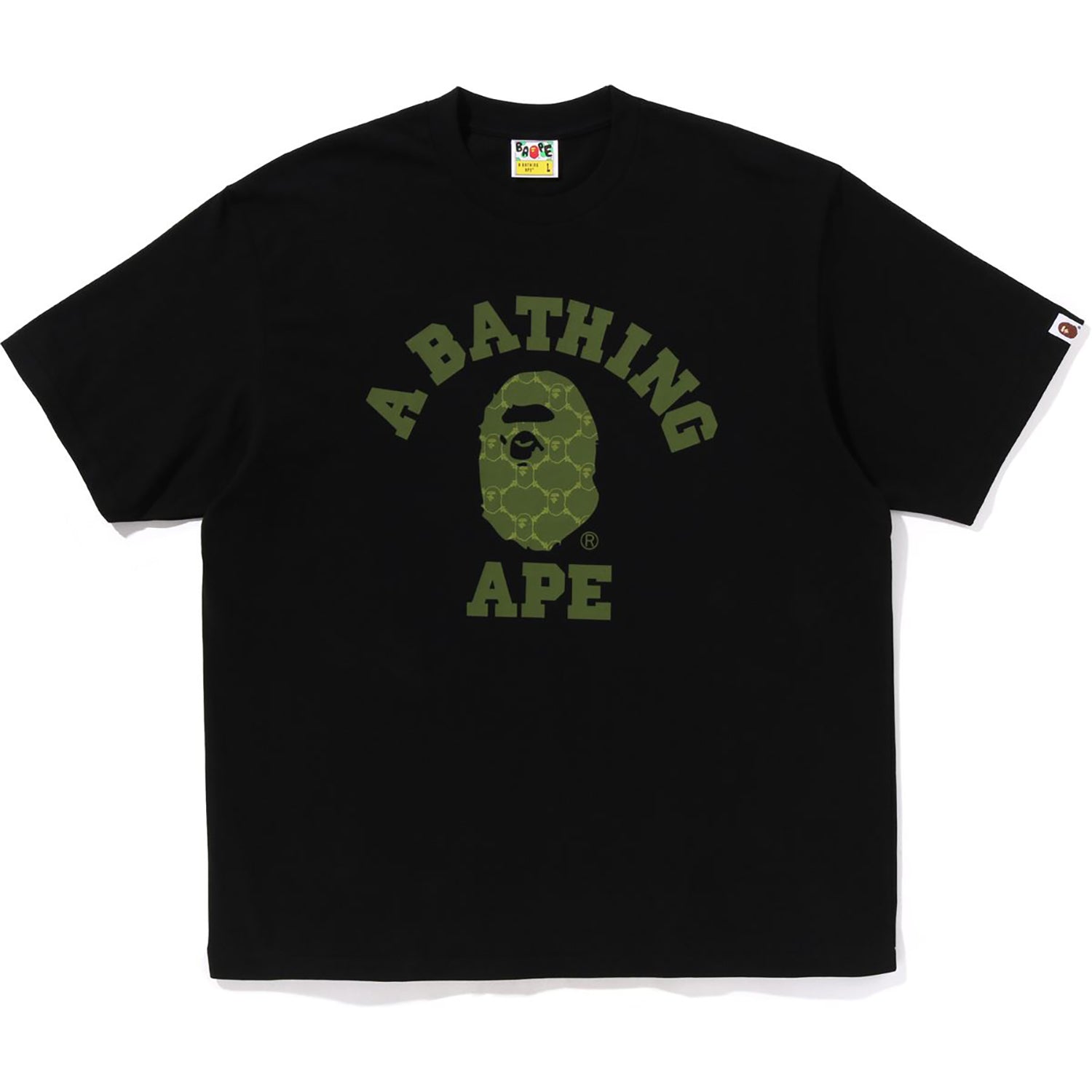 College Monogram College Relaxed Fit Tee Mens A bathing ape оригінал – Купити в Україні – боковий вид
