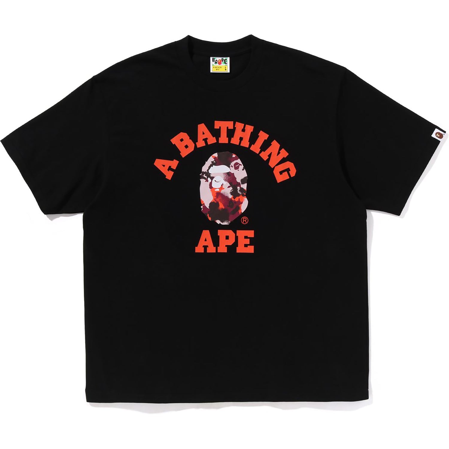 Оригінальна Map Camo College Relaxed Fit Tee Mens A bathing ape – боковий вид