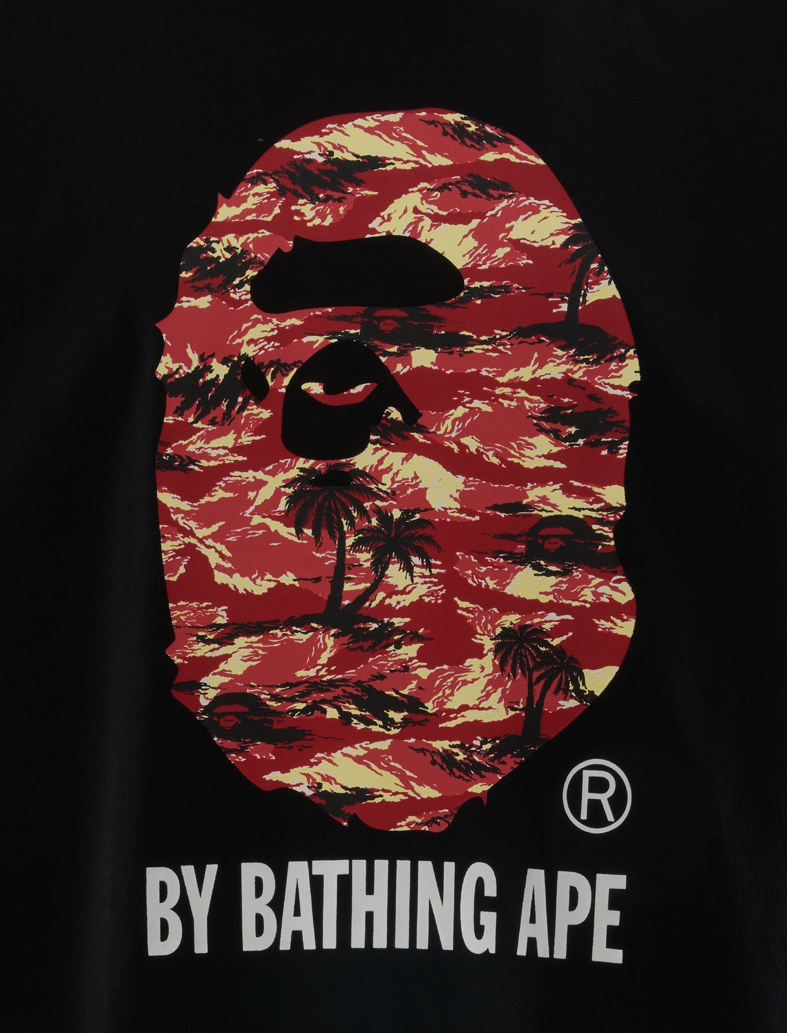 Palm Tree Camo College Tee A bathing ape – Гарантія оригінальності – вид ззаду